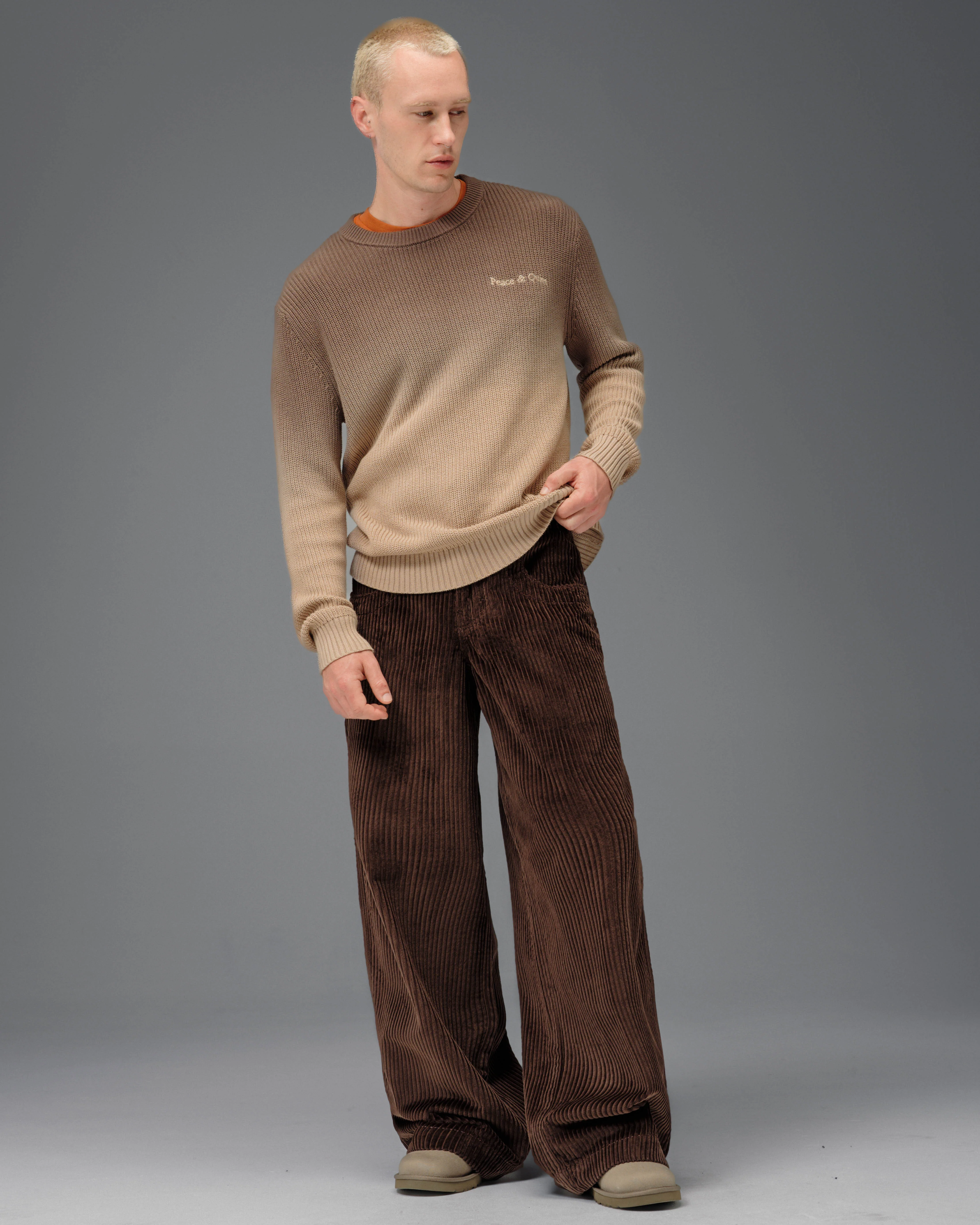 101 Twin Cannon. 26". 4 Wale Corduroy. Java Brown. - Image 4