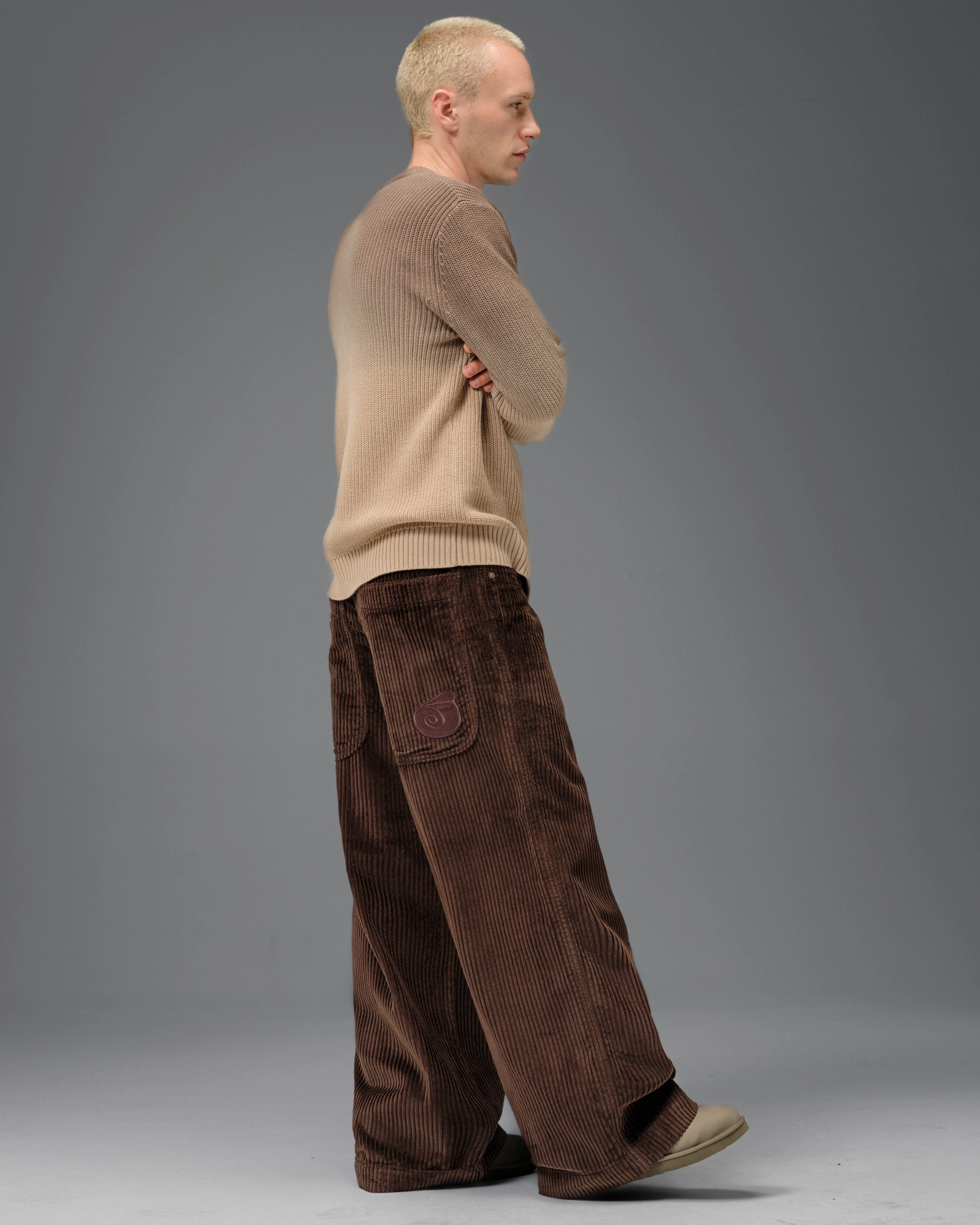 101 Twin Cannon. 26". 4 Wale Corduroy. Java Brown. - Image 9