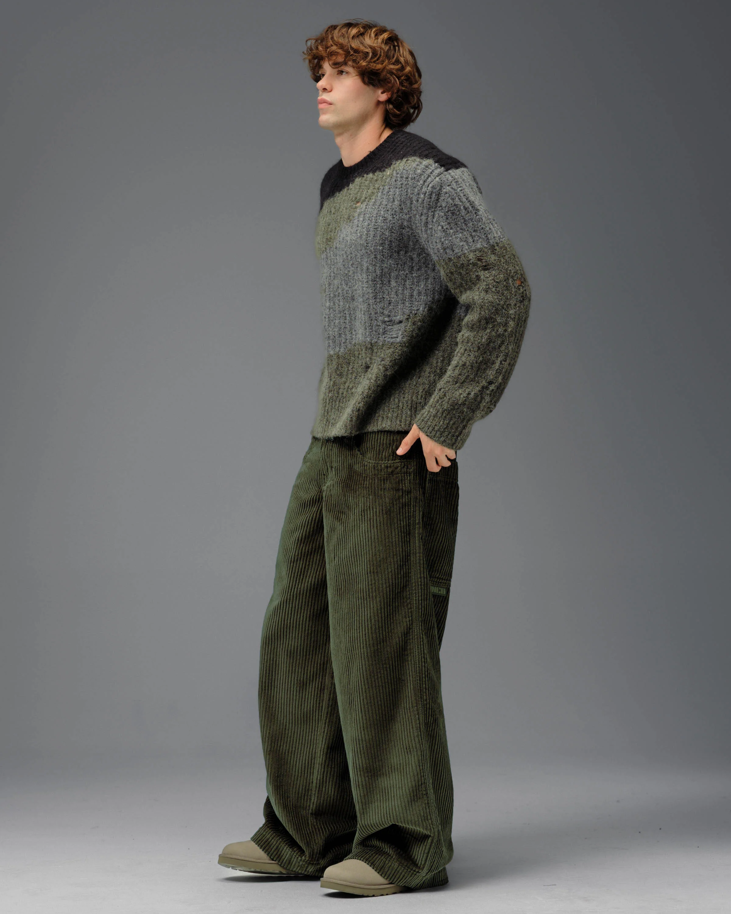 101 Twin Cannon. 26". 4 Wale Corduroy. Moss. NEW - Image 3