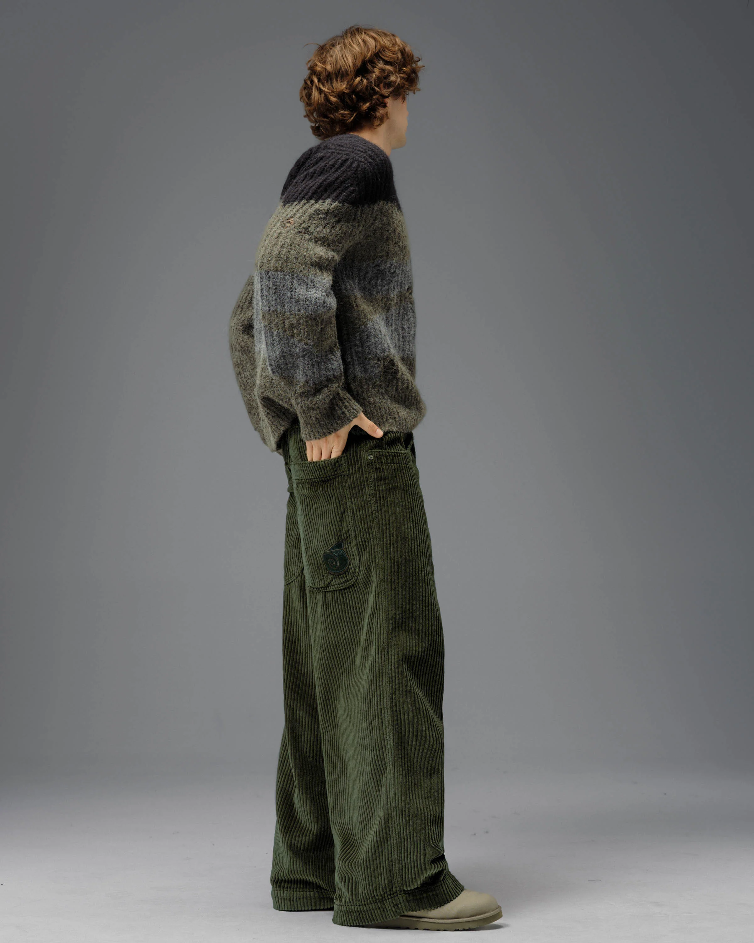 101 Twin Cannon. 26". 4 Wale Corduroy. Moss. NEW - Image 5