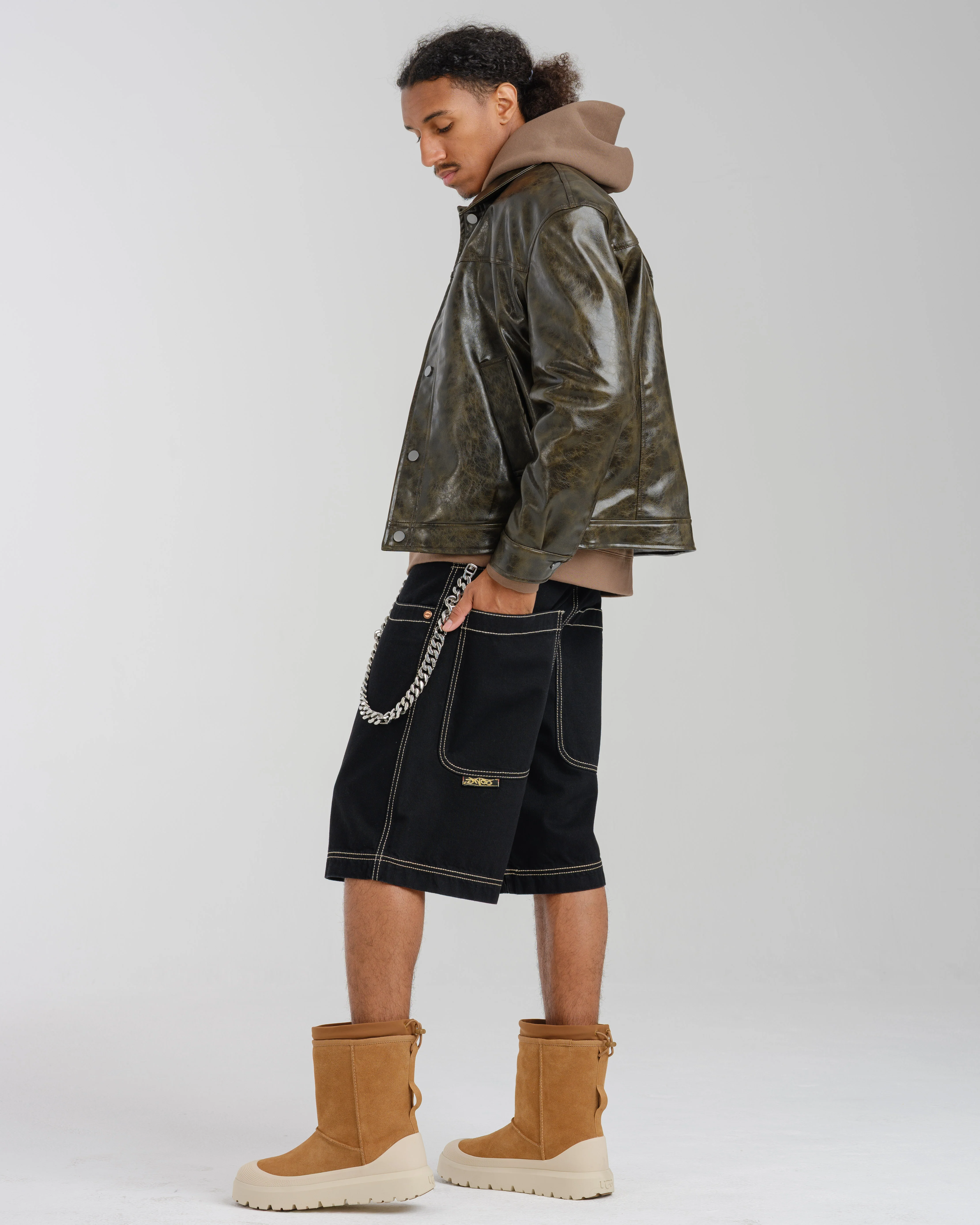 101 Twin Cannon Shorts. 14". Black/Gold J. - Image 4