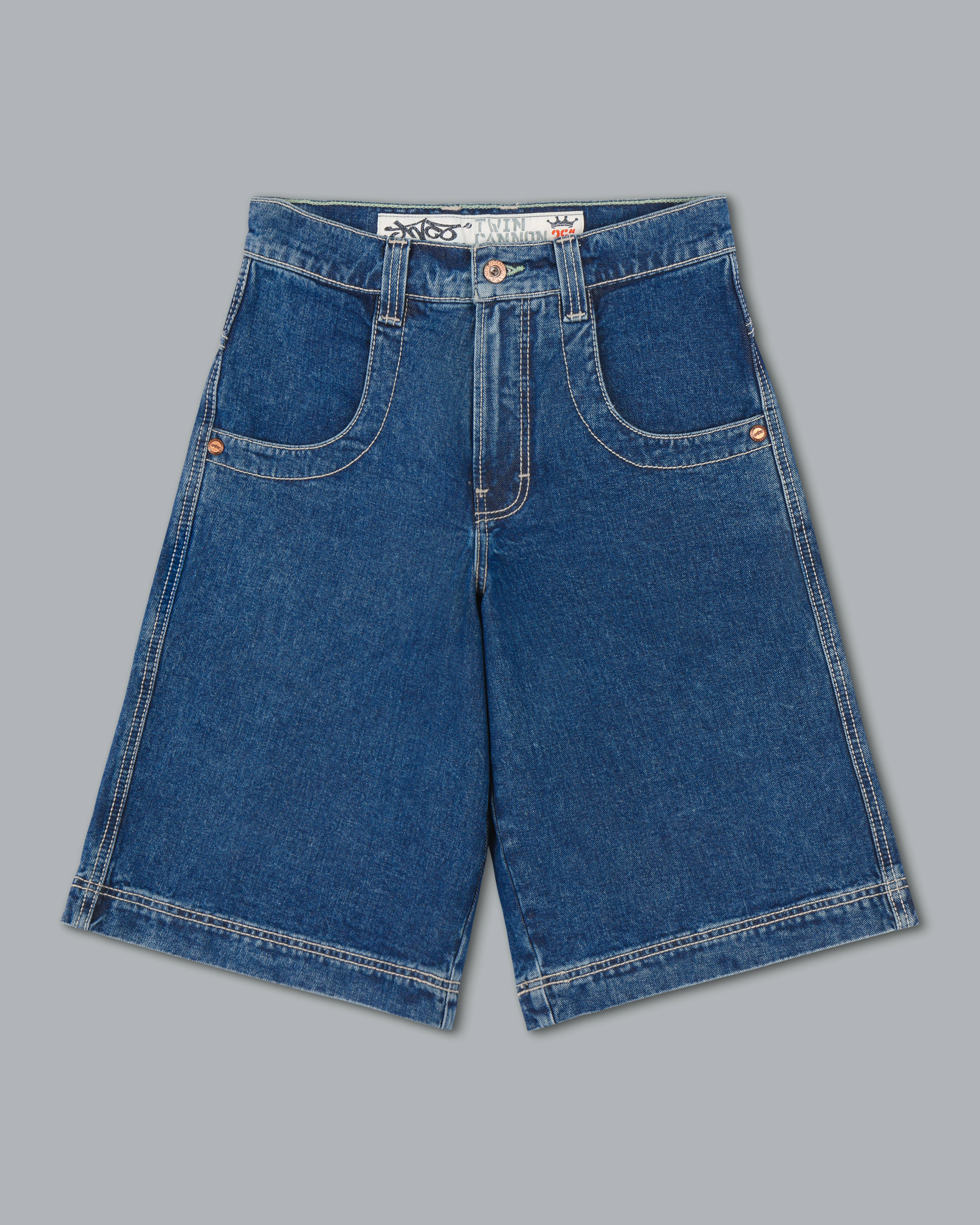 101 Twin Cannon Shorts. 14" Inseam. Dark Stone. - Image 5