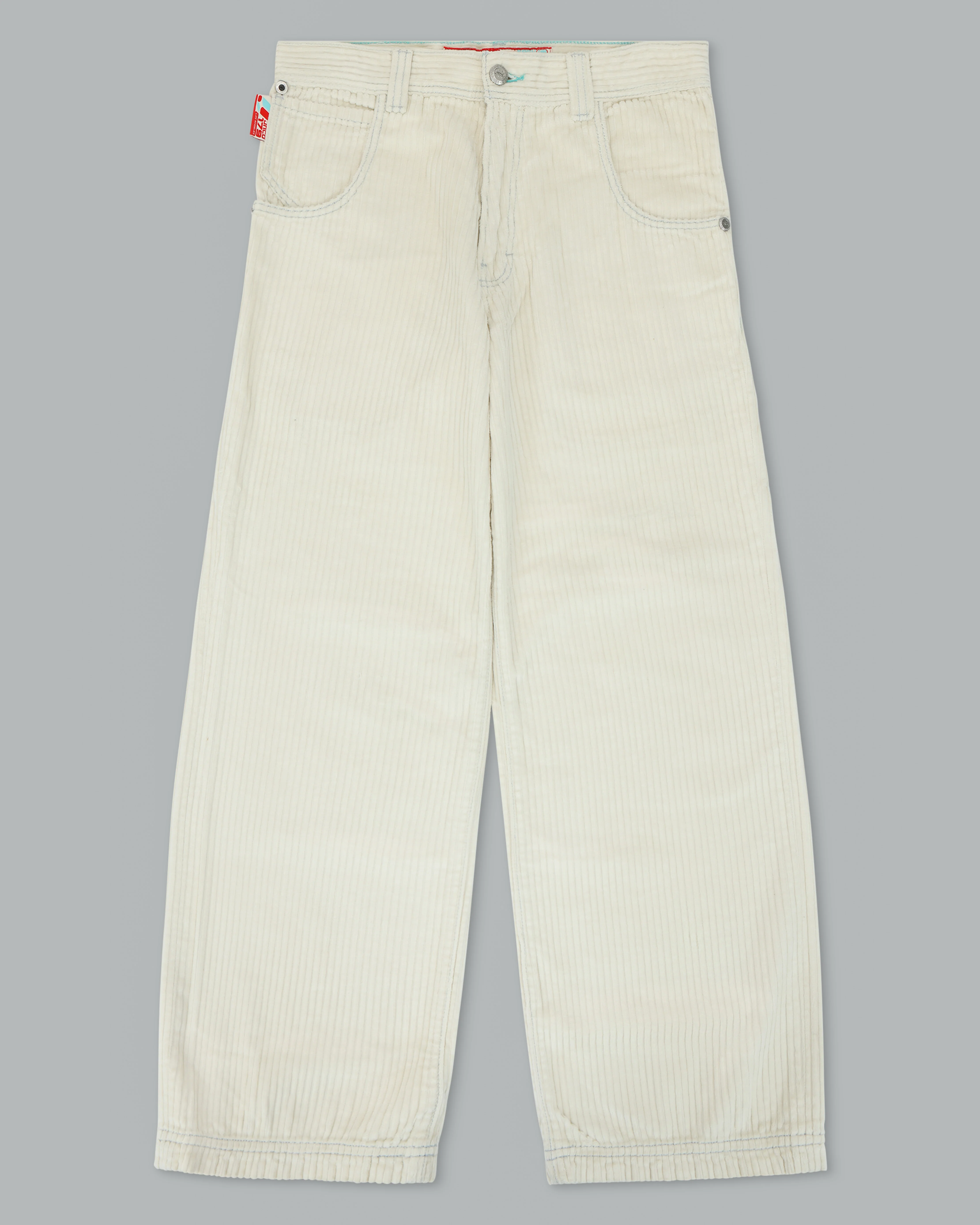 1179 Easy Wide Pipes. 23". 4 Wale Corduroy. Tofu. - Image 11