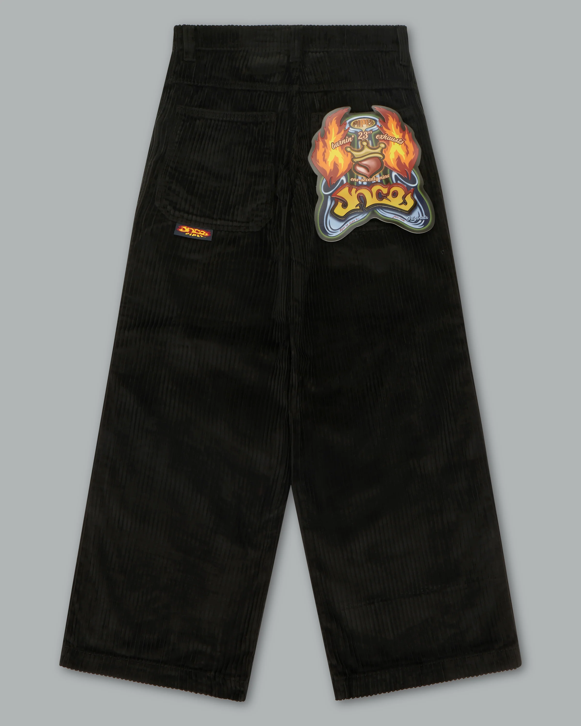 179 Pipes. 23". 4 Wale Corduroy. Black. - Image 13