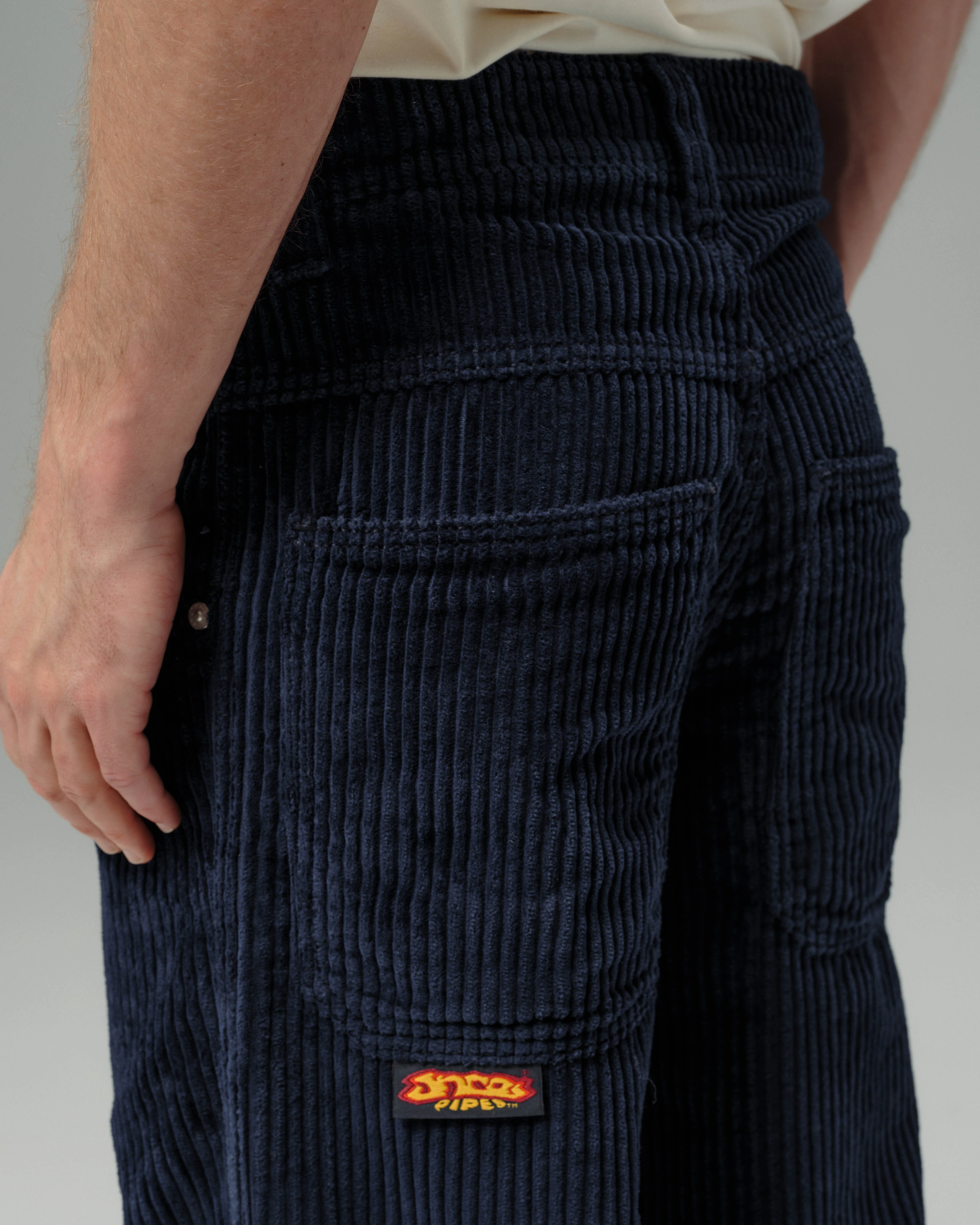 179 Pipes. 23". 4 Wale Corduroy. Navy. - Image 11