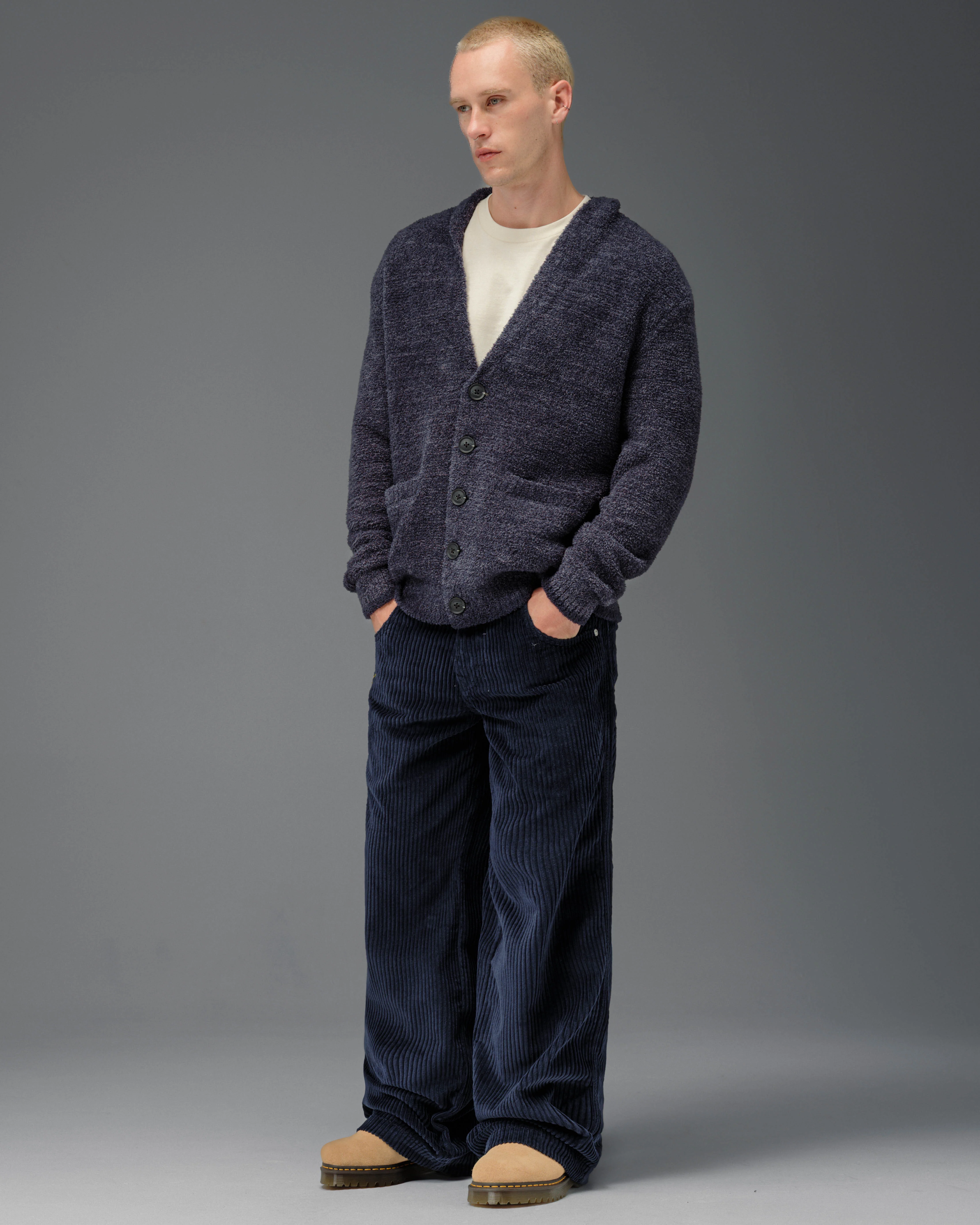 179 Pipes. 23". 4 Wale Corduroy. Navy. - Image 4