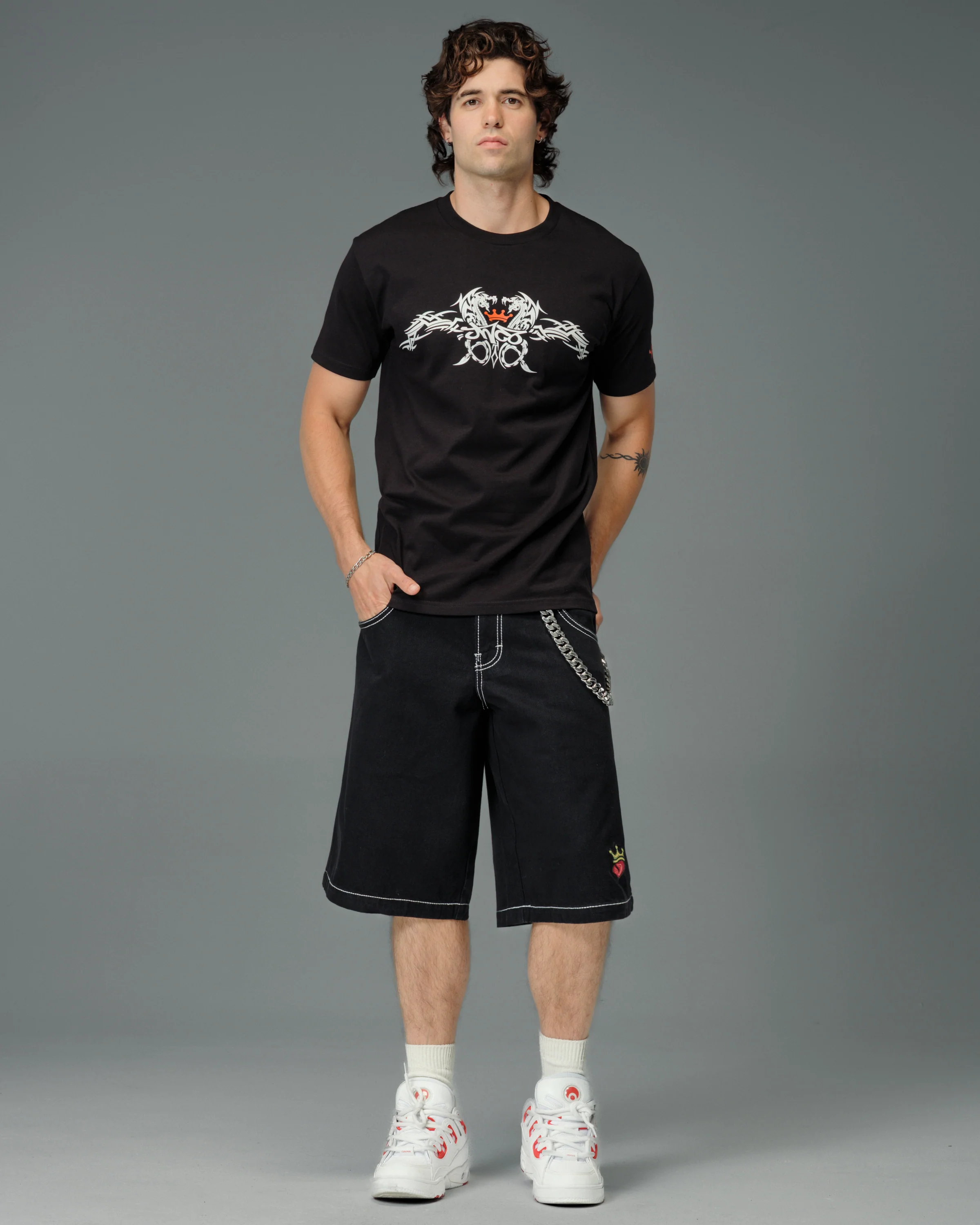 179 Pipes Shorts. 14" Inseam. Jet Black. - Image 4