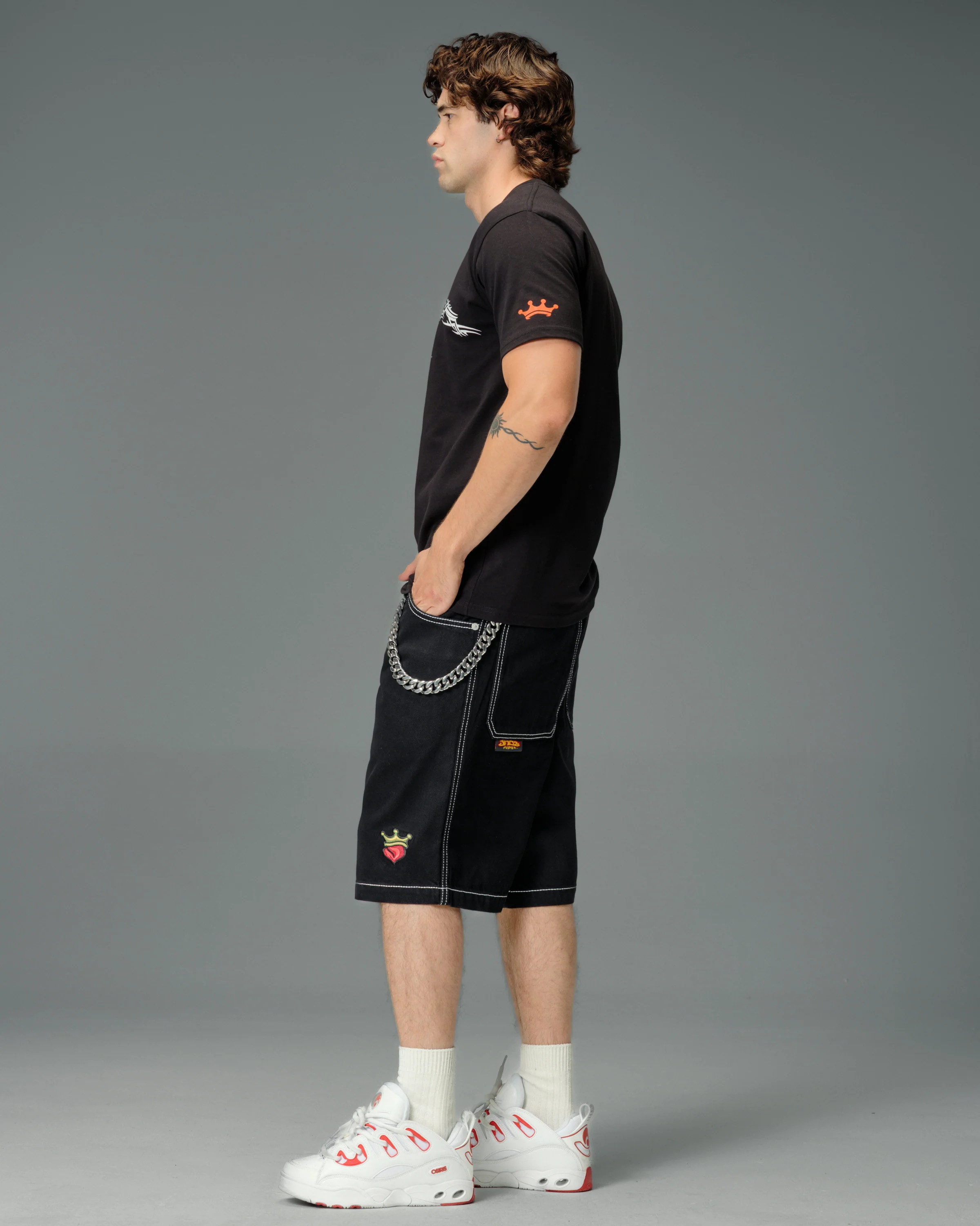 179 Pipes Shorts. 14" Inseam. Jet Black. - Image 6