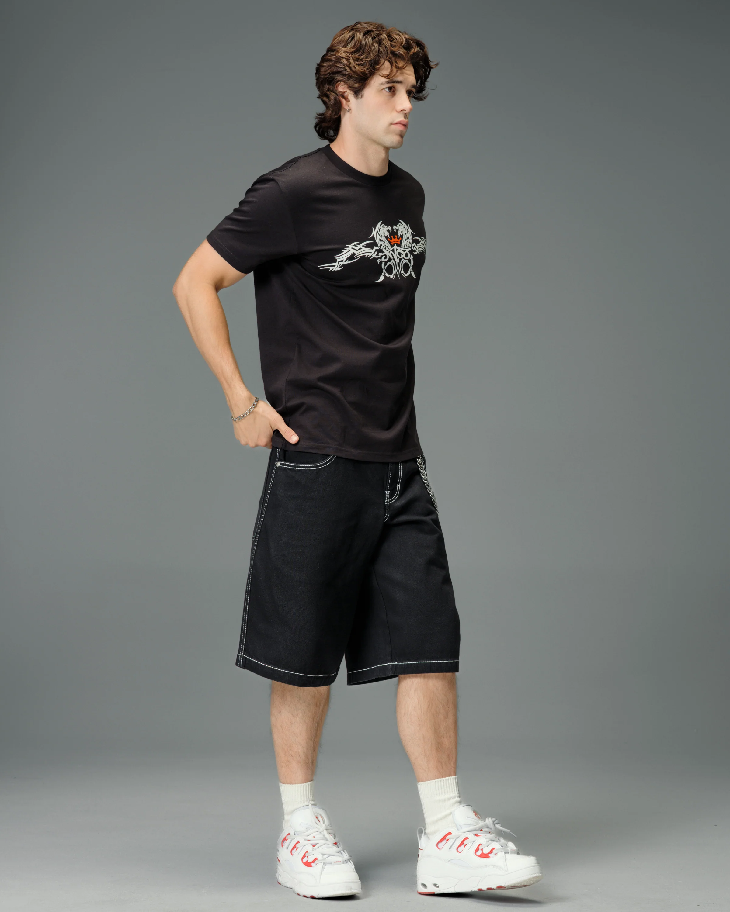 179 Pipes Shorts. 14" Inseam. Jet Black. - Image 9