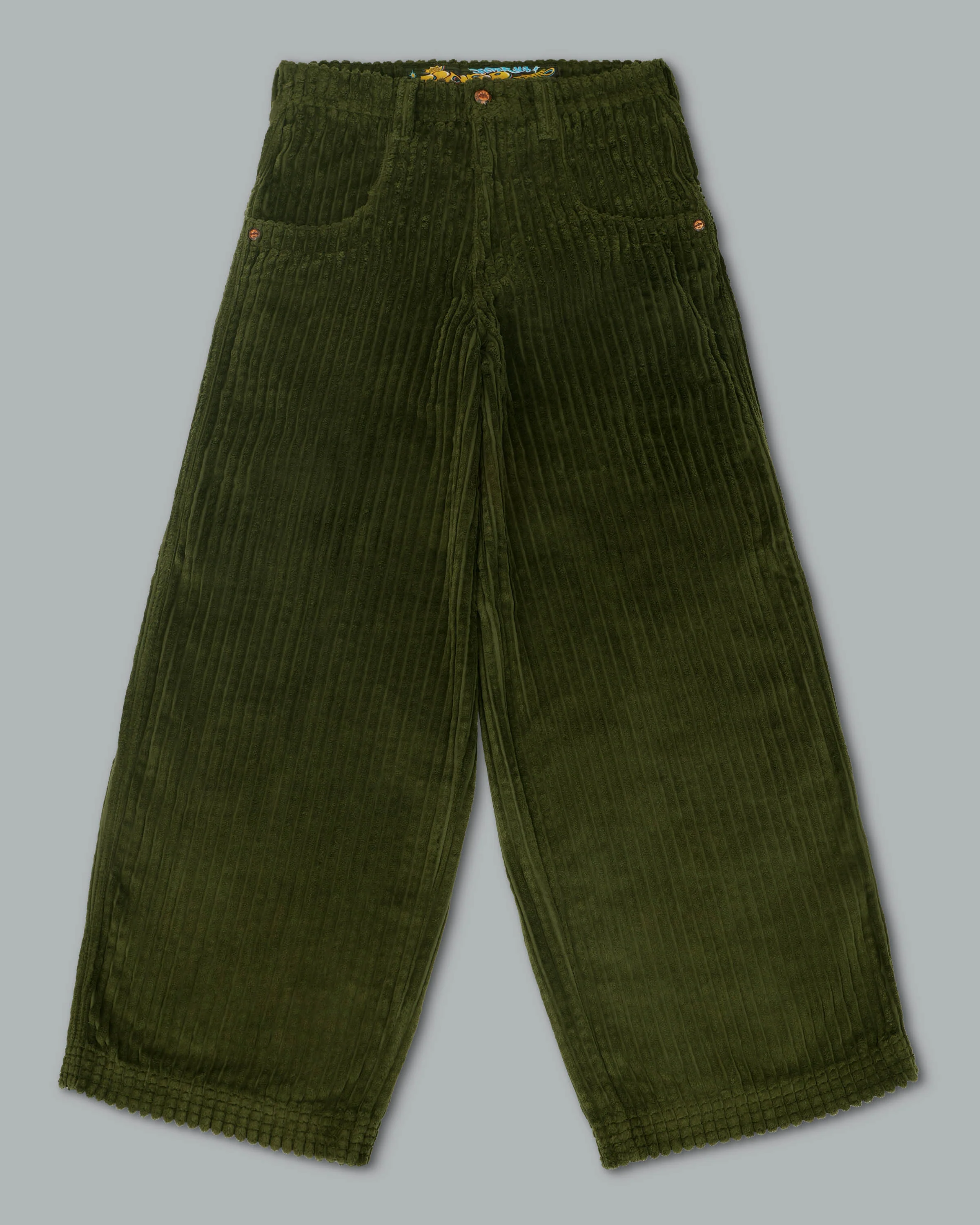 Jester. 26". 2 Wale Corduroy. Moss. - Image 17