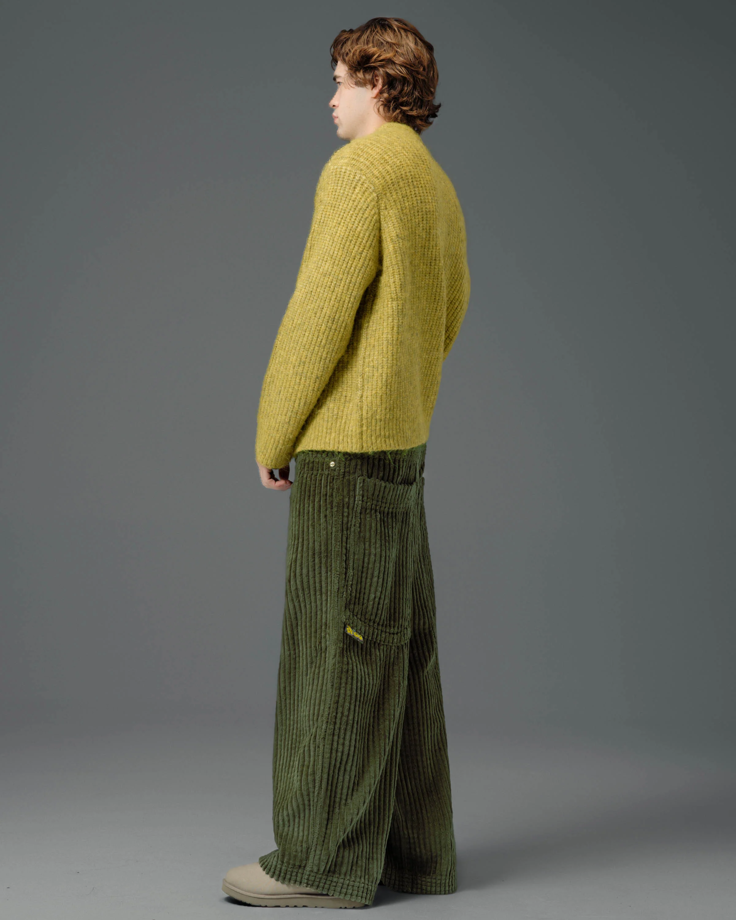 Jester. 26". 2 Wale Corduroy. Moss. - Image 5