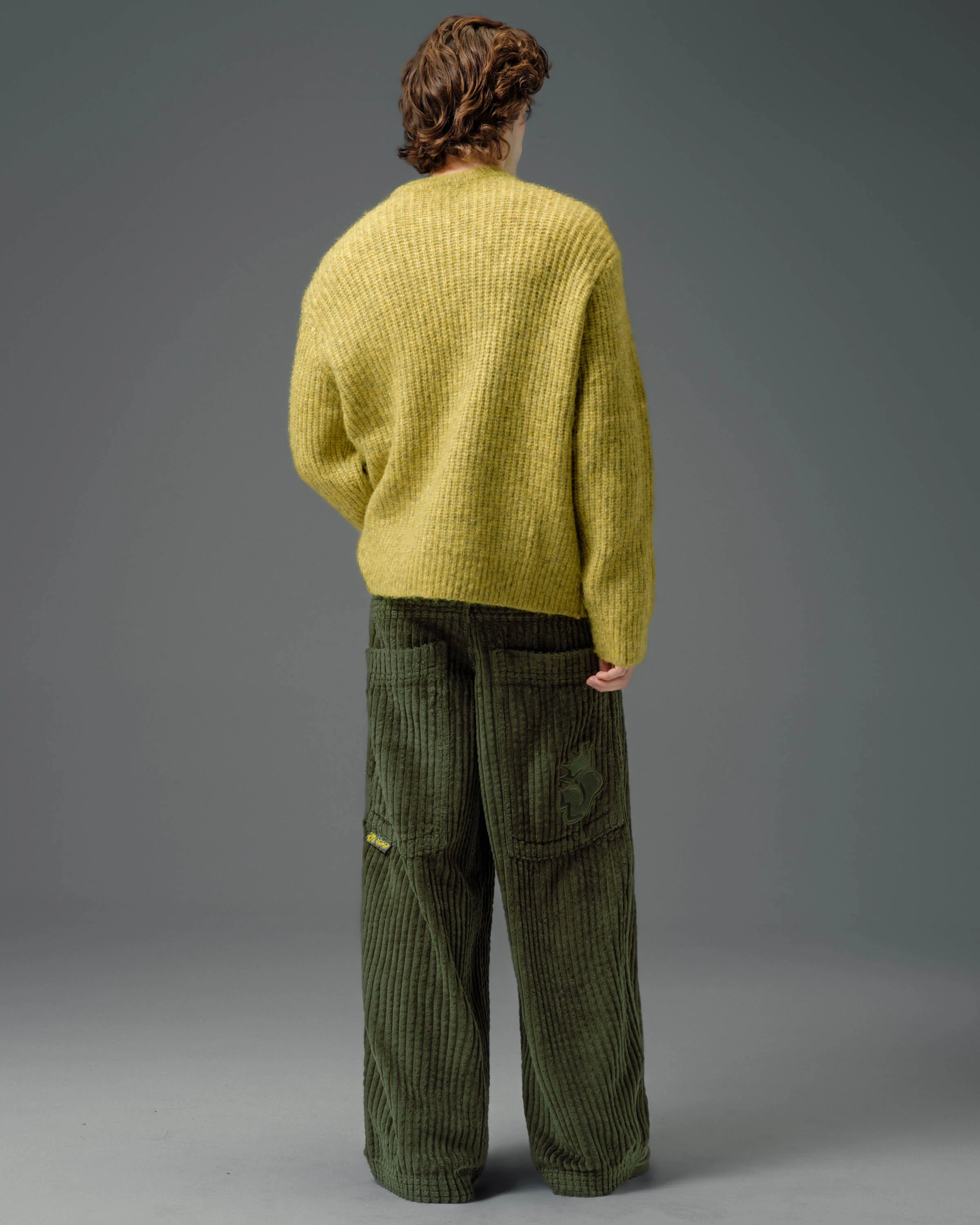 Jester. 26". 2 Wale Corduroy. Moss. - Image 7