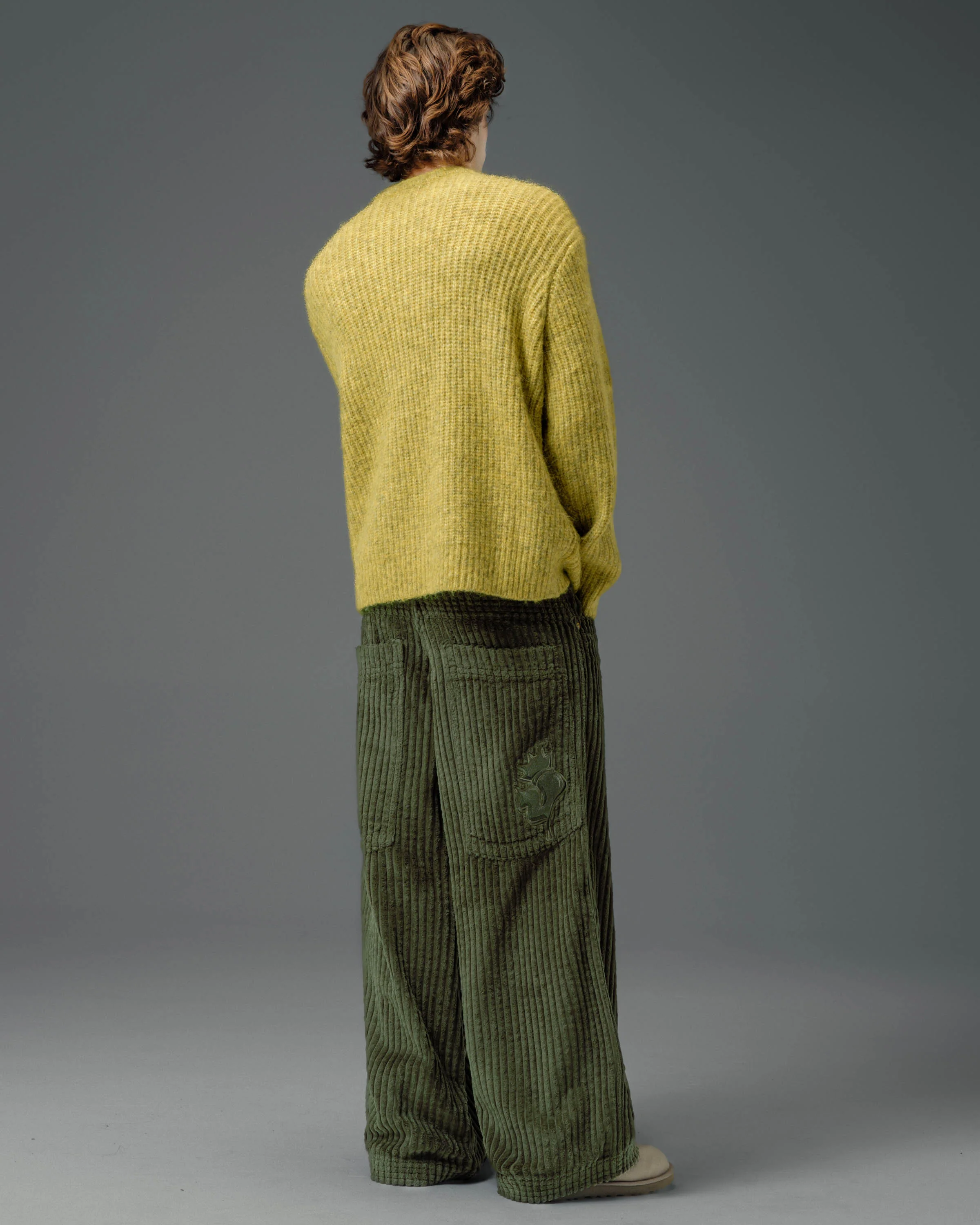 Jester. 26". 2 Wale Corduroy. Moss. - Image 8
