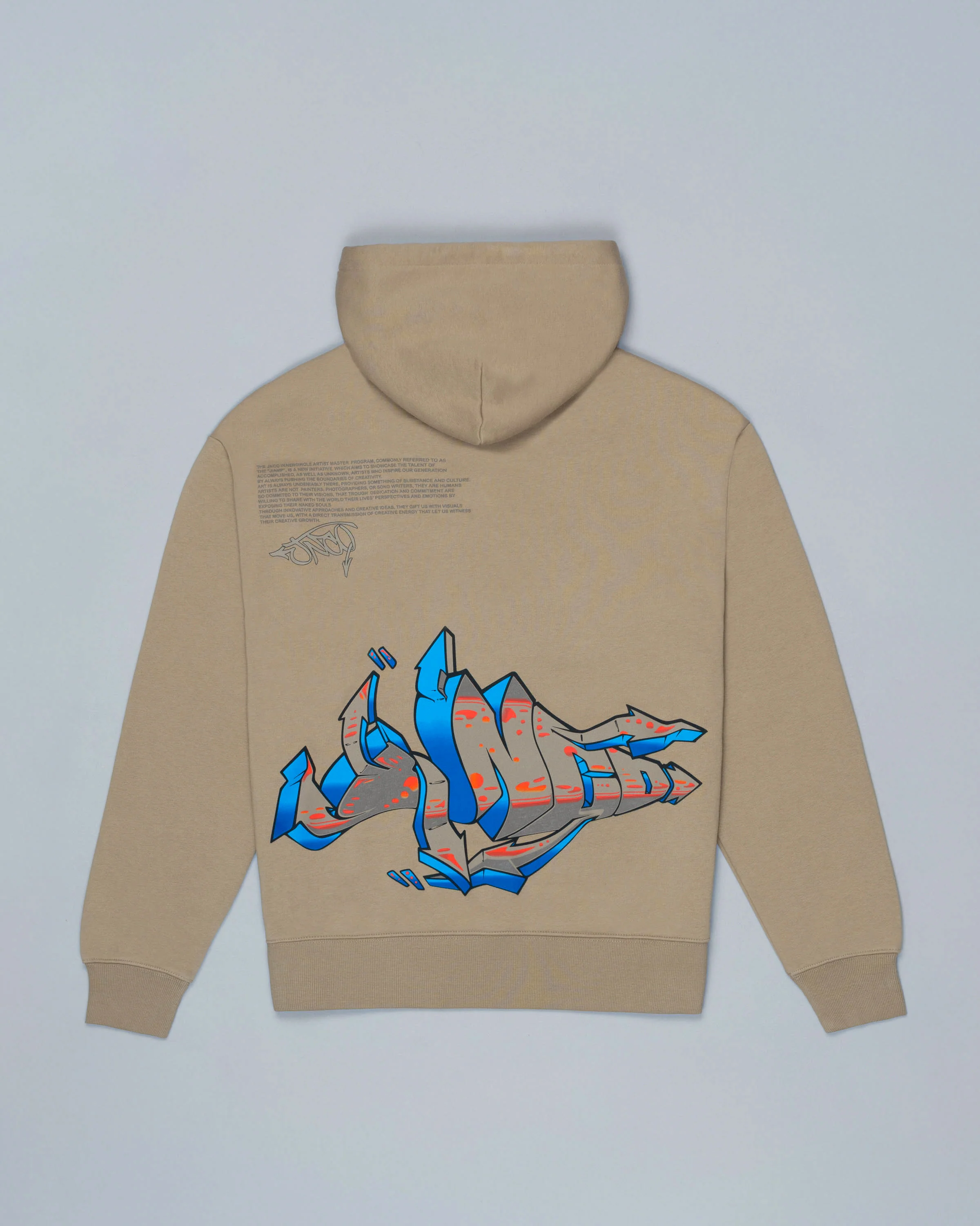 Left Side Hoodie. Sand. - Image 2