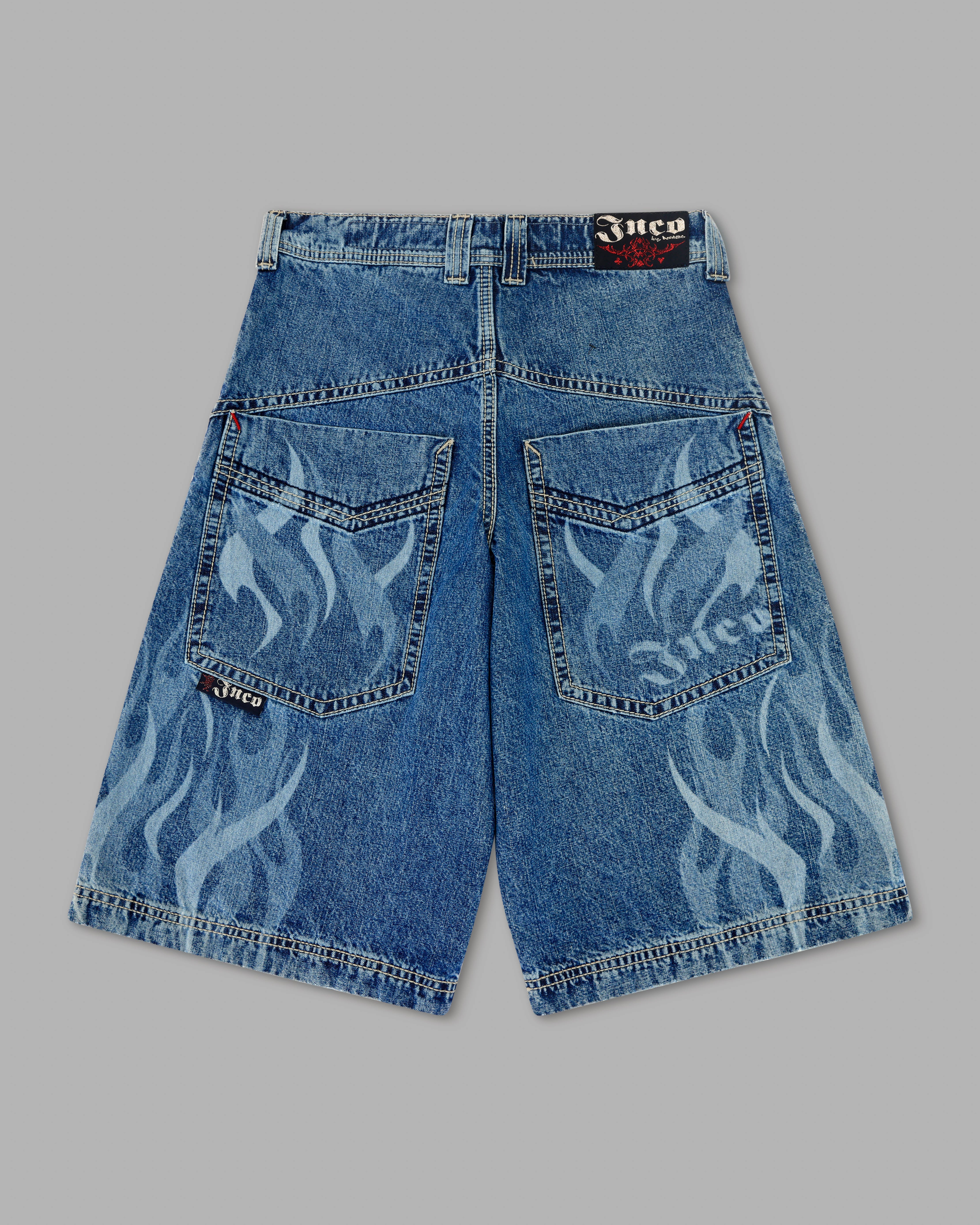 Rising Flames Shorts. 15" Inseam. Dark Stone. - Image 7