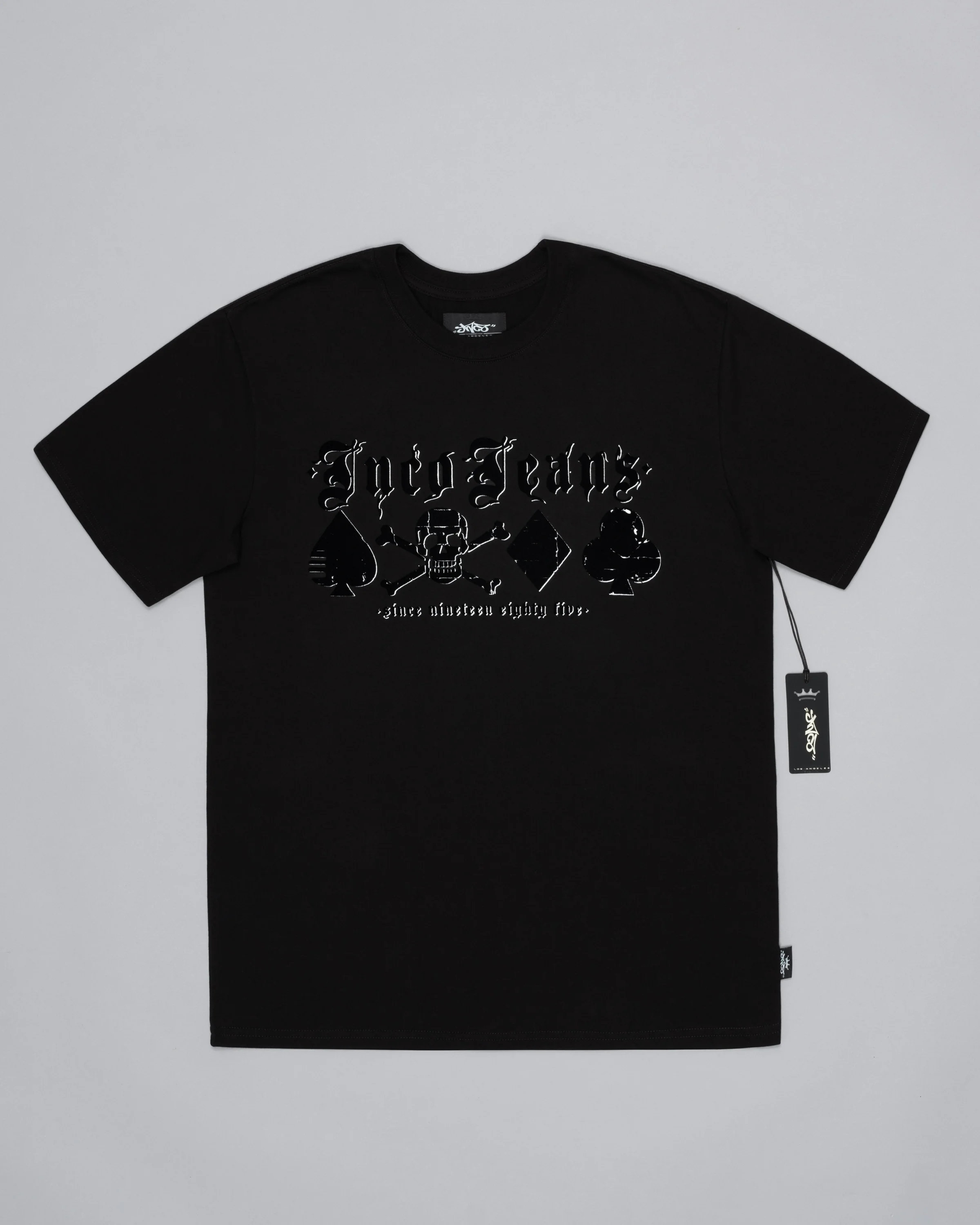 Skull Cards Tee. Black.