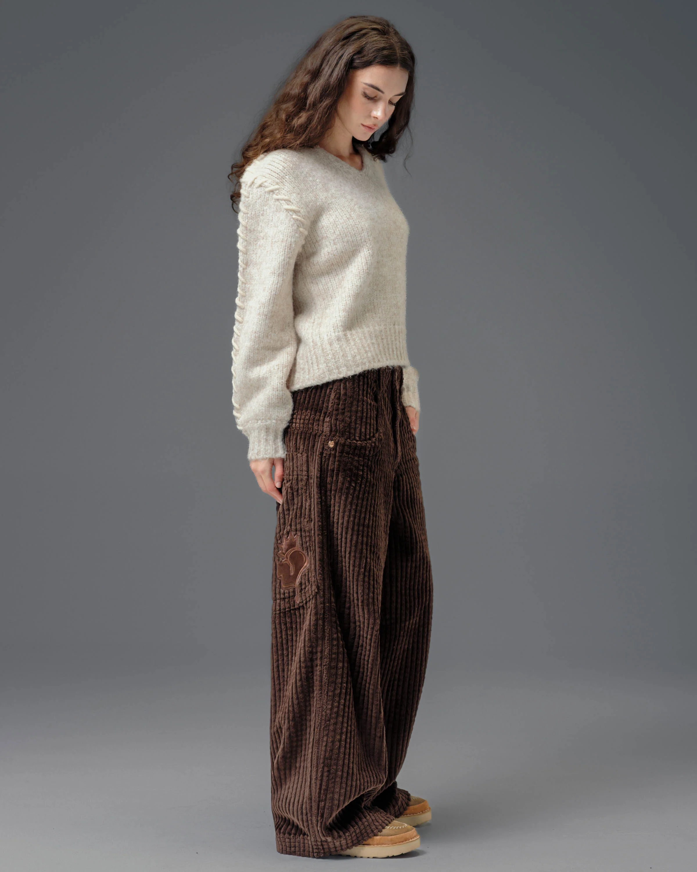 W Jester. 26". 2 Wale Corduroy. Java Brown. - Image 7