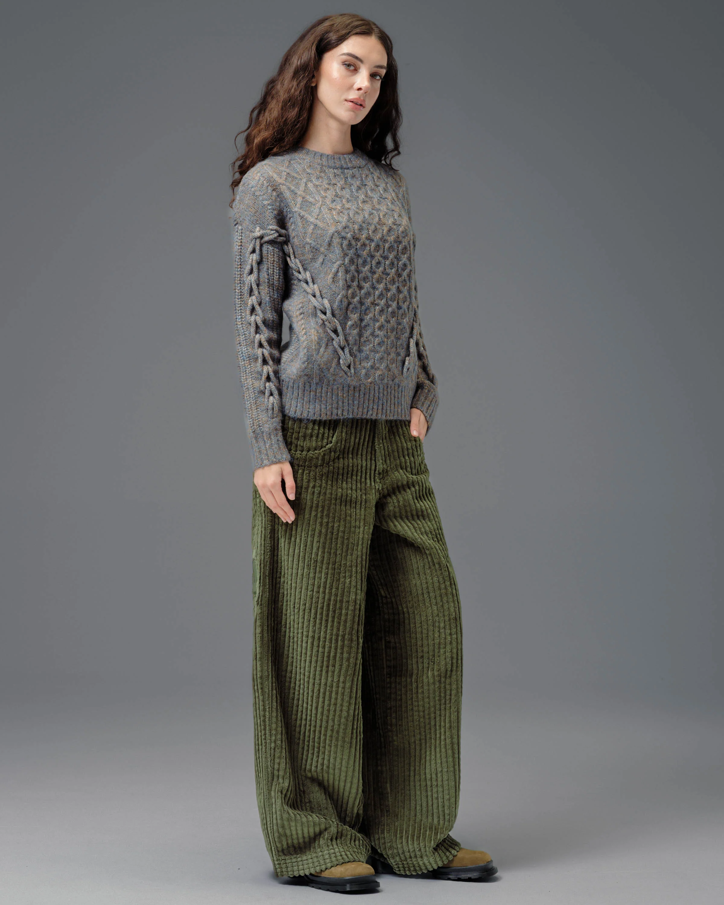 W Jester. 26". 2 Wale Corduroy. Moss. - Image 10