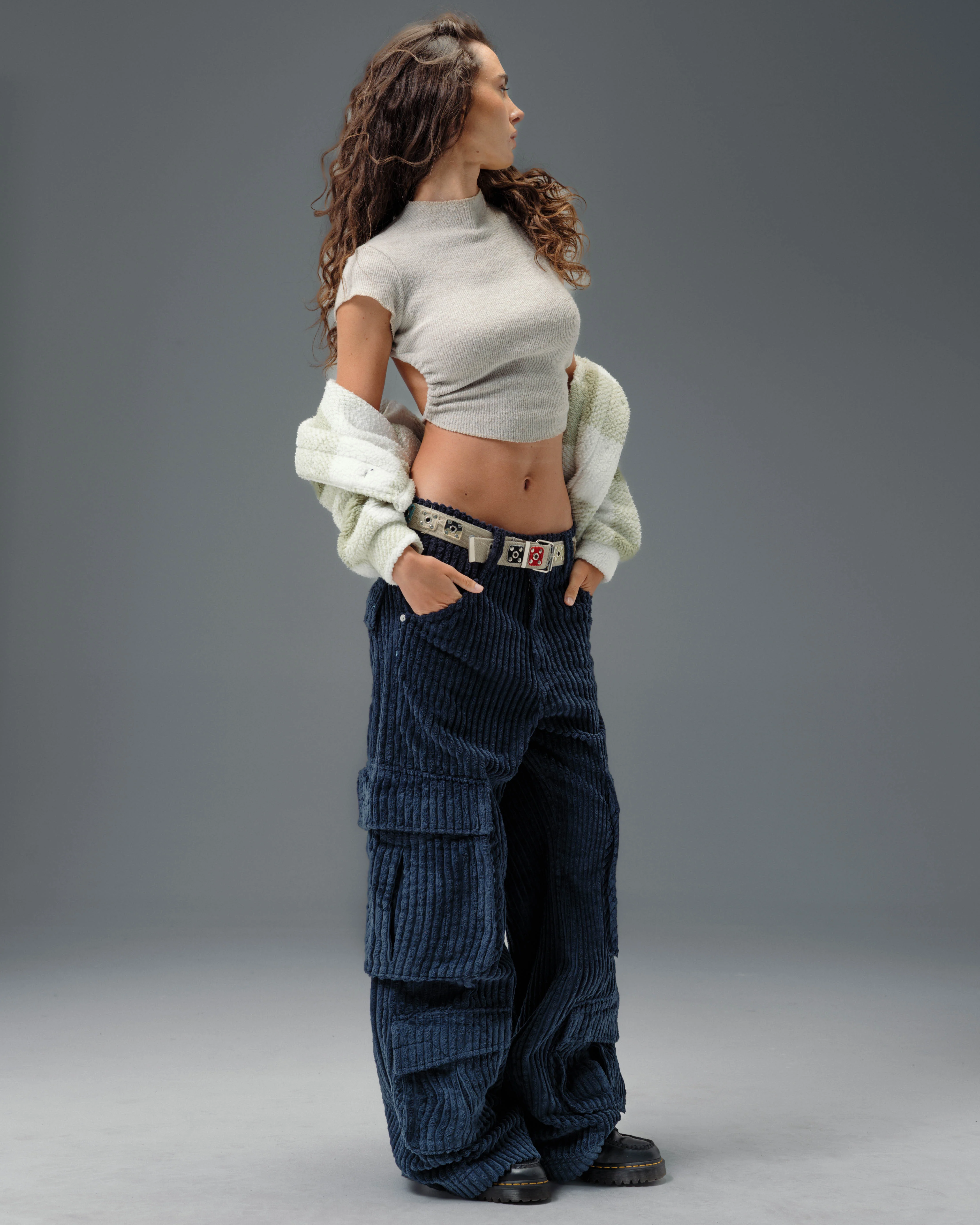 W Legacy. 24". 2 Wale Corduroy. Navy. - Image 6