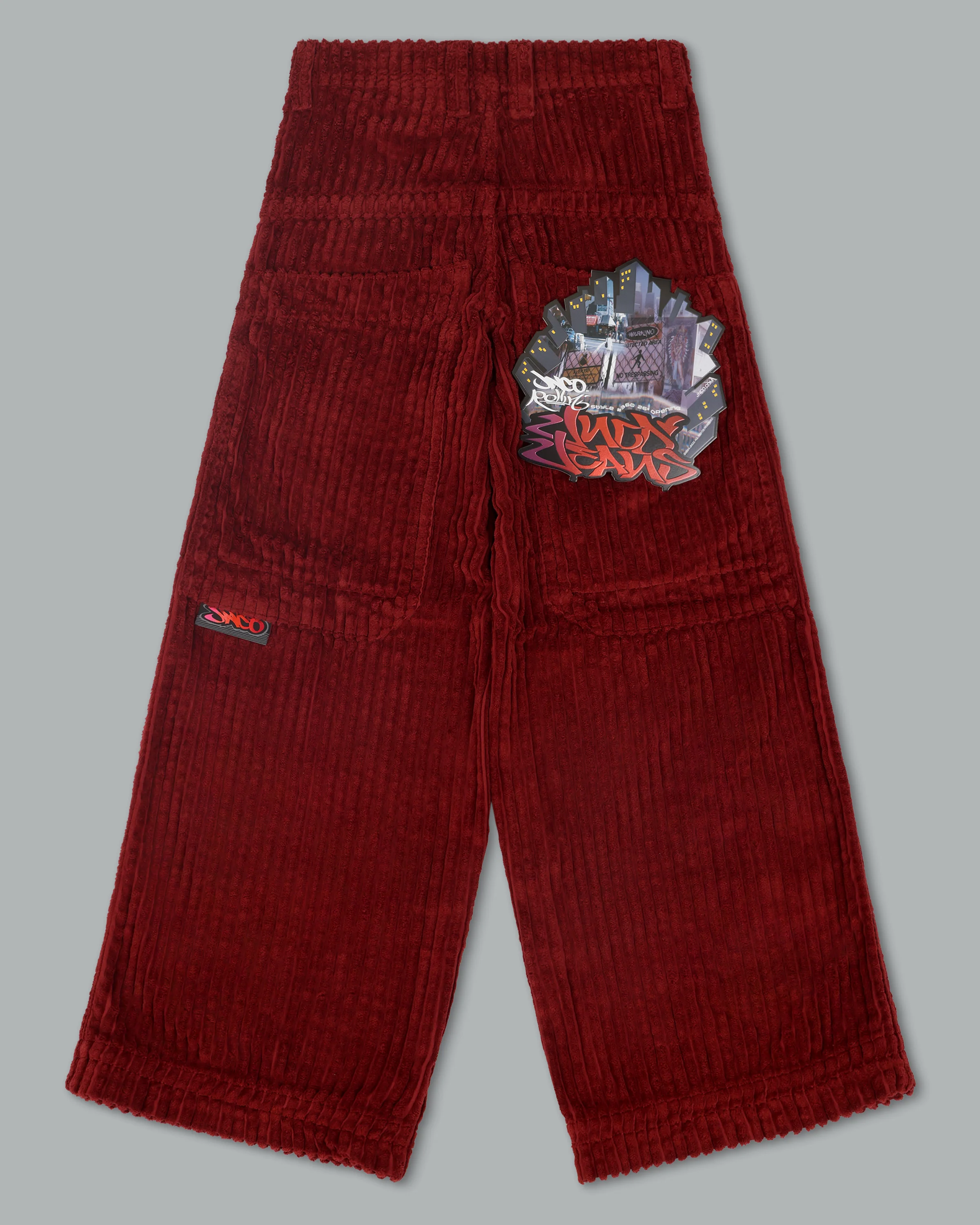 W Rollin. 26". 2 Wale Corduroy. Burgundy. - Image 11