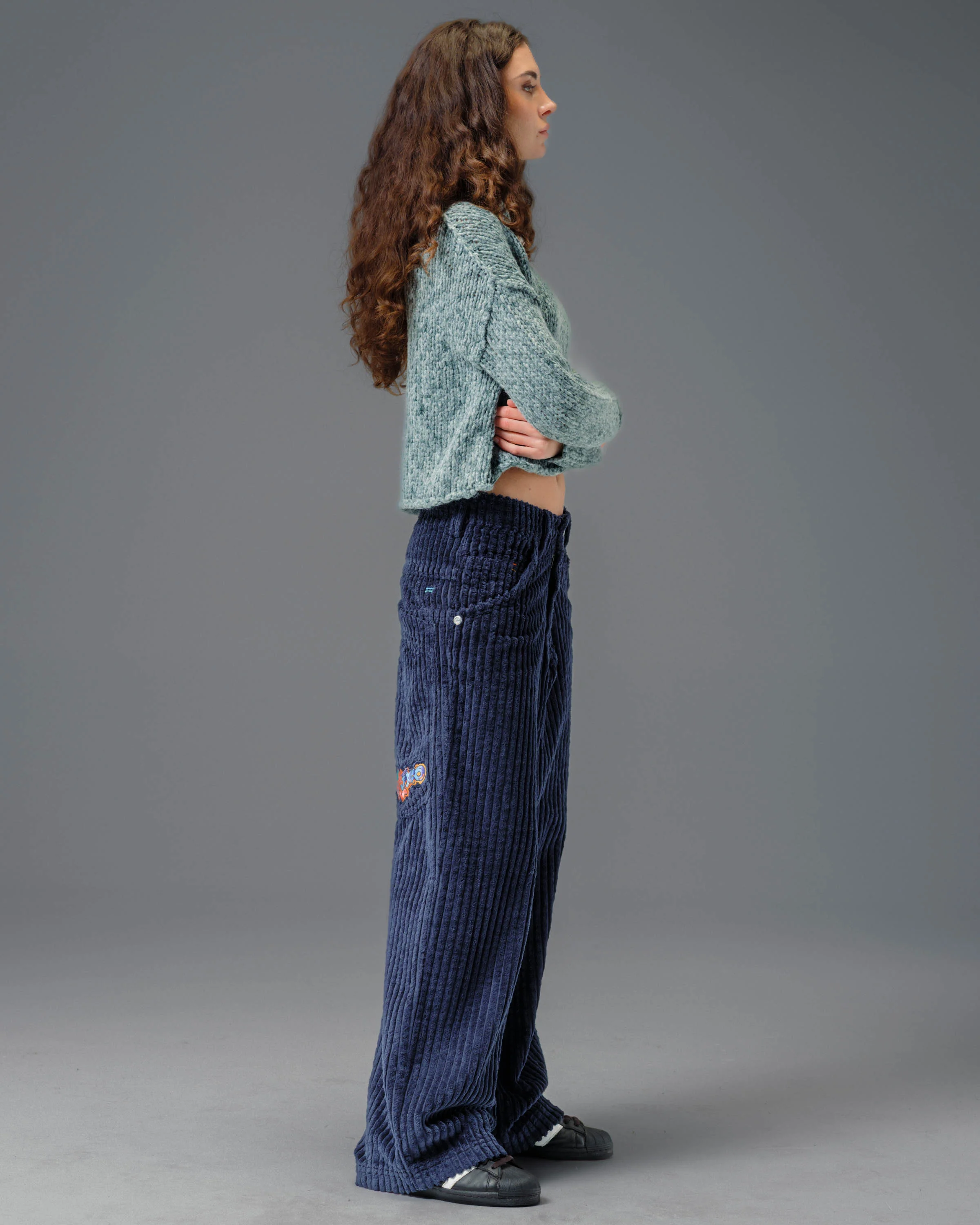 W Wizard. 24". 2 Wale Corduroy. Navy. - Image 10