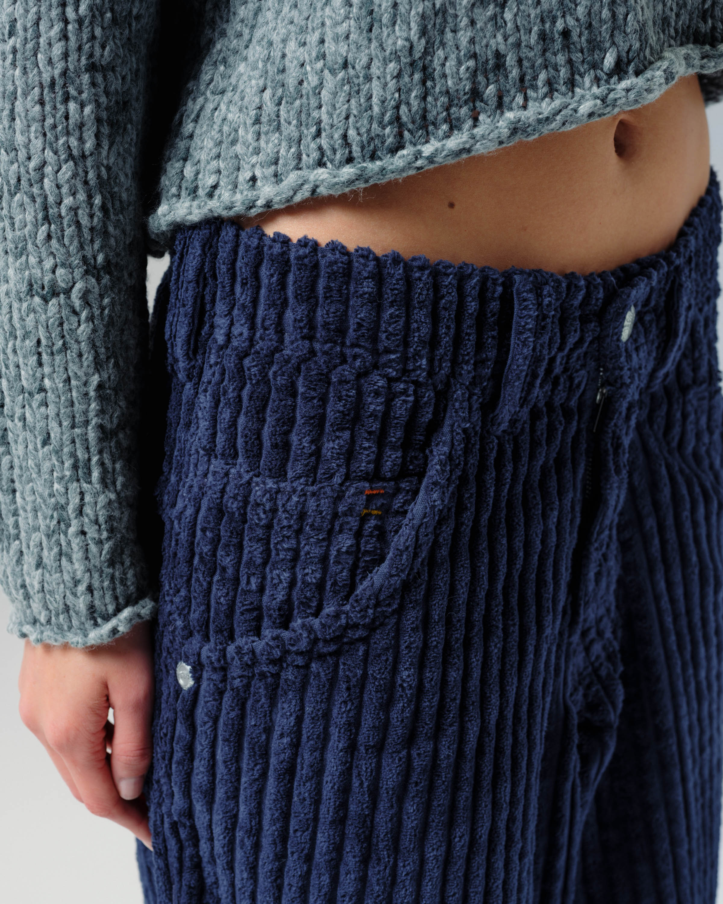 W Wizard. 24". 2 Wale Corduroy. Navy. - Image 12