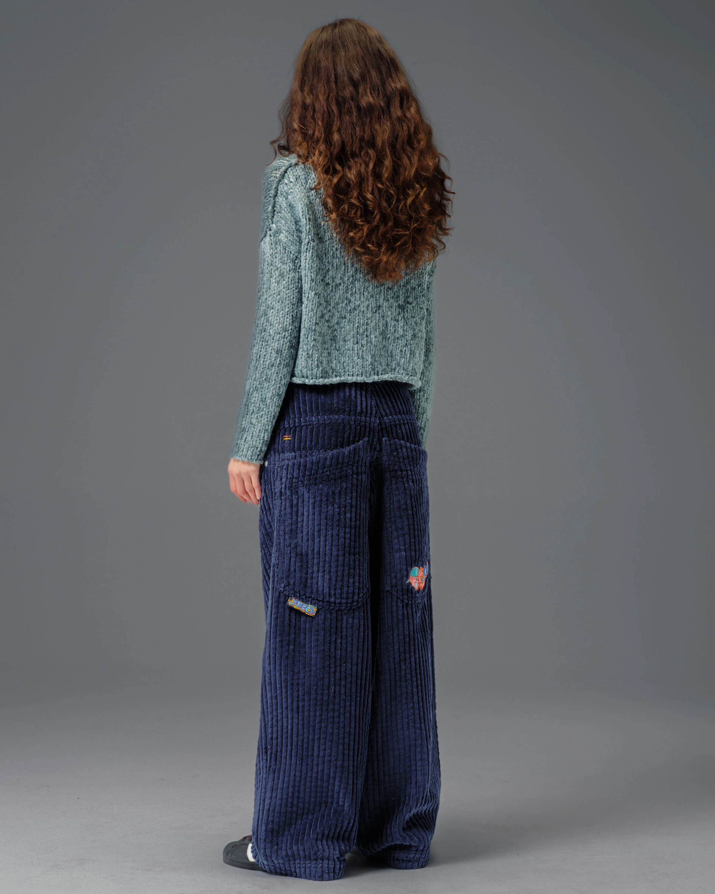 W Wizard. 24". 2 Wale Corduroy. Navy. - Image 6