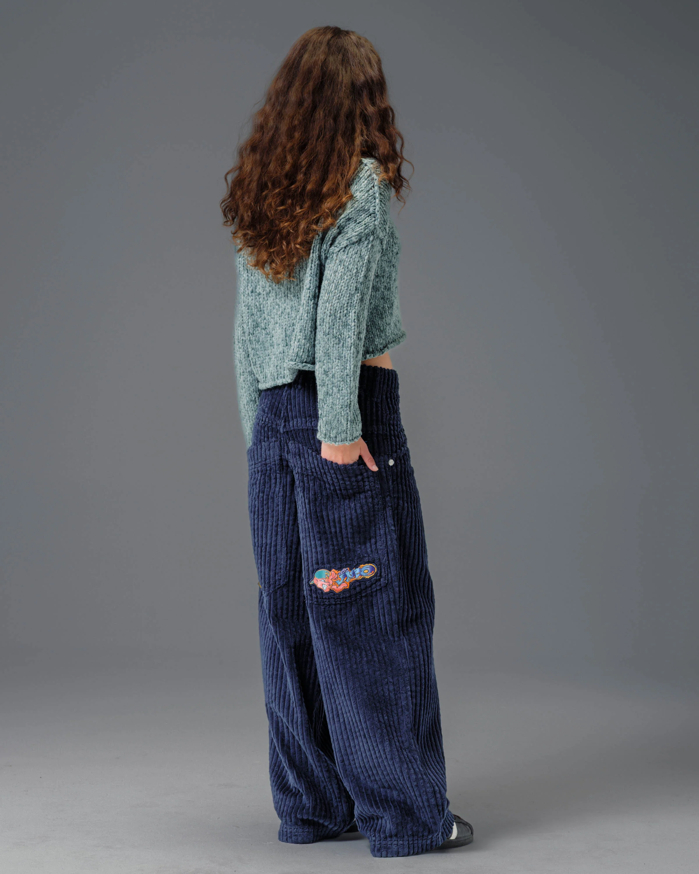 W Wizard. 24". 2 Wale Corduroy. Navy. - Image 8