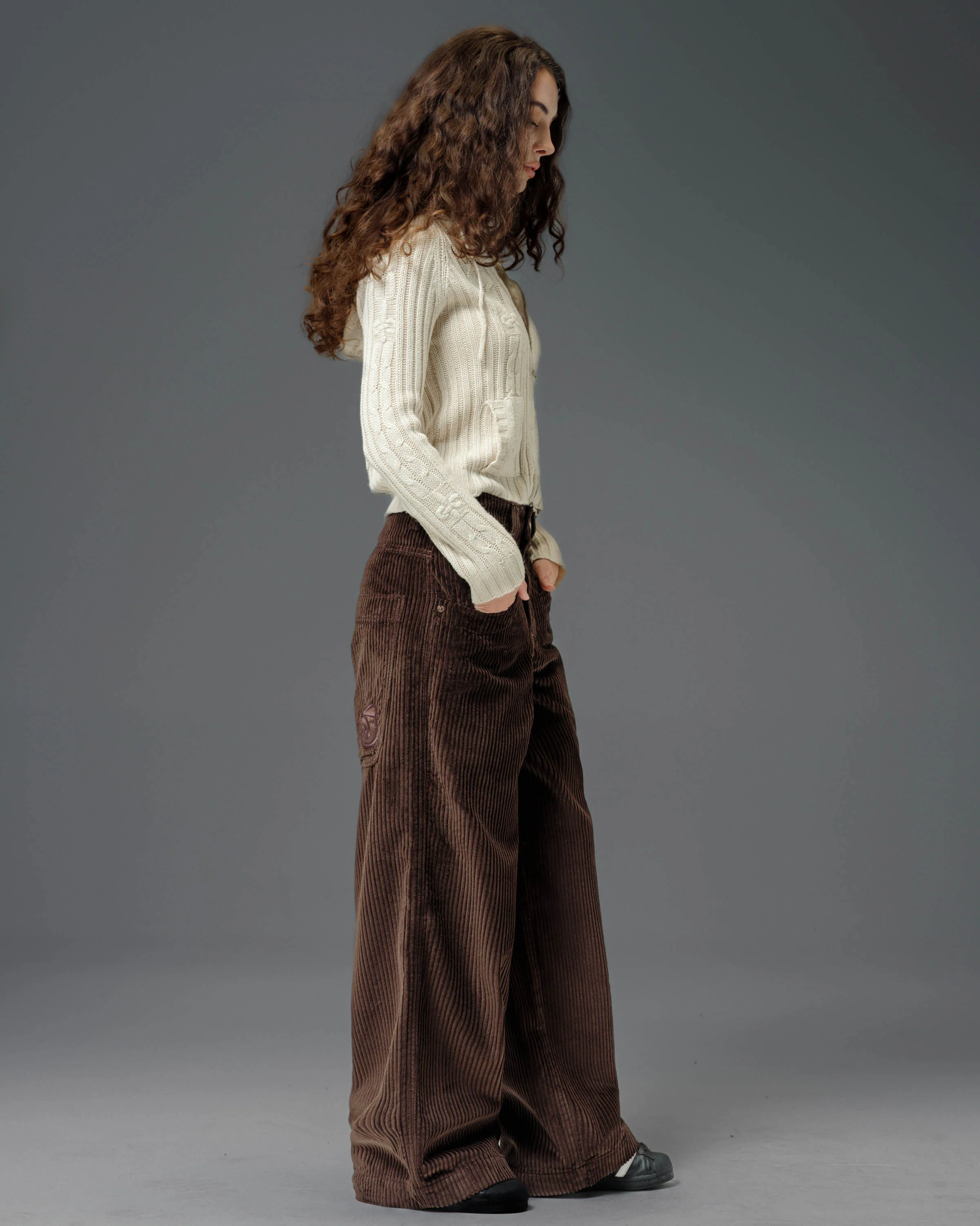 W101 Twin Cannon. 26". 4 Wale Corduroy. Java Brown. - Image 8