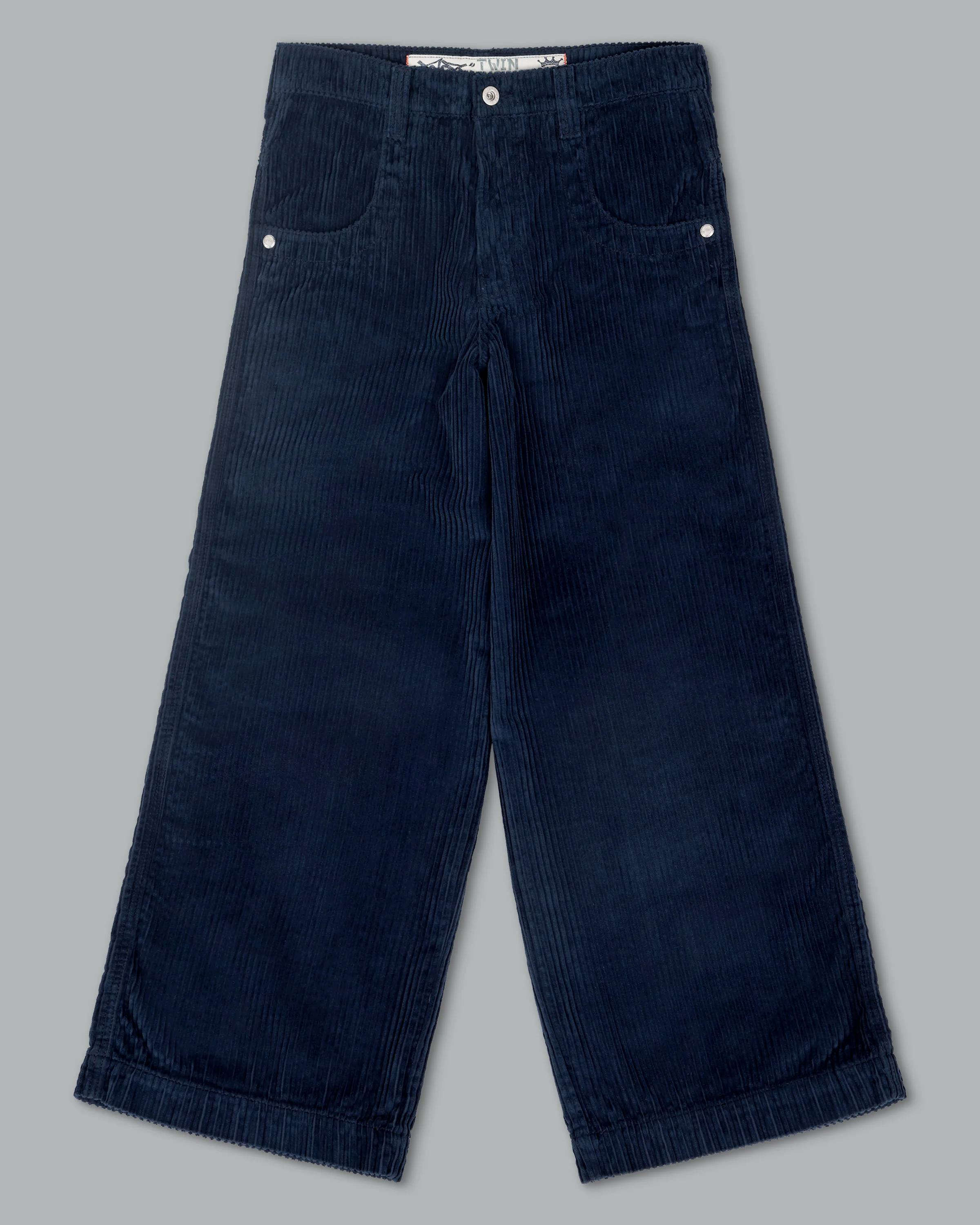 W101 Twin Cannon. 26". 4 Wale Corduroy. Navy. - Image 10