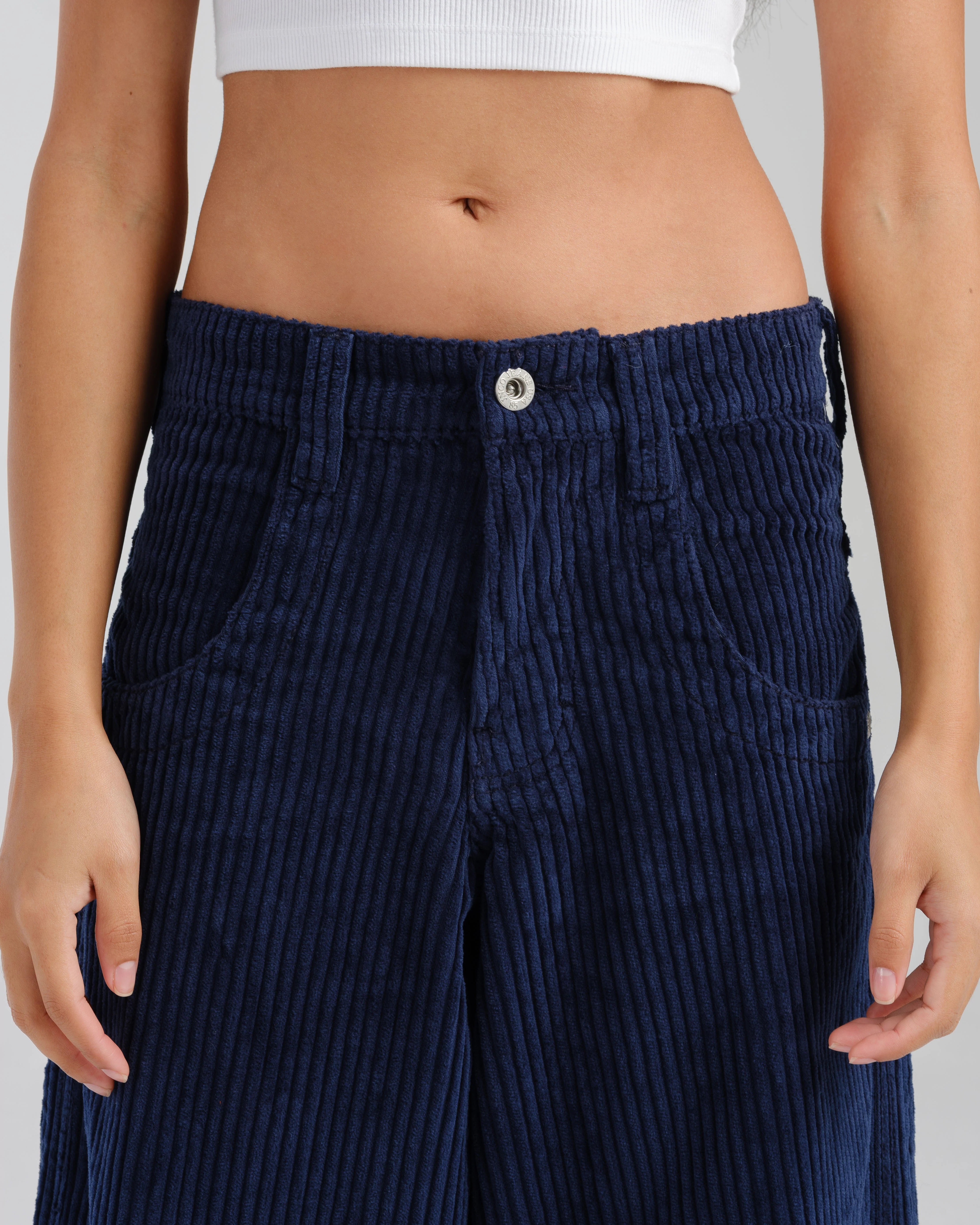 W101 Twin Cannon. 26". 4 Wale Corduroy. Navy. - Image 6