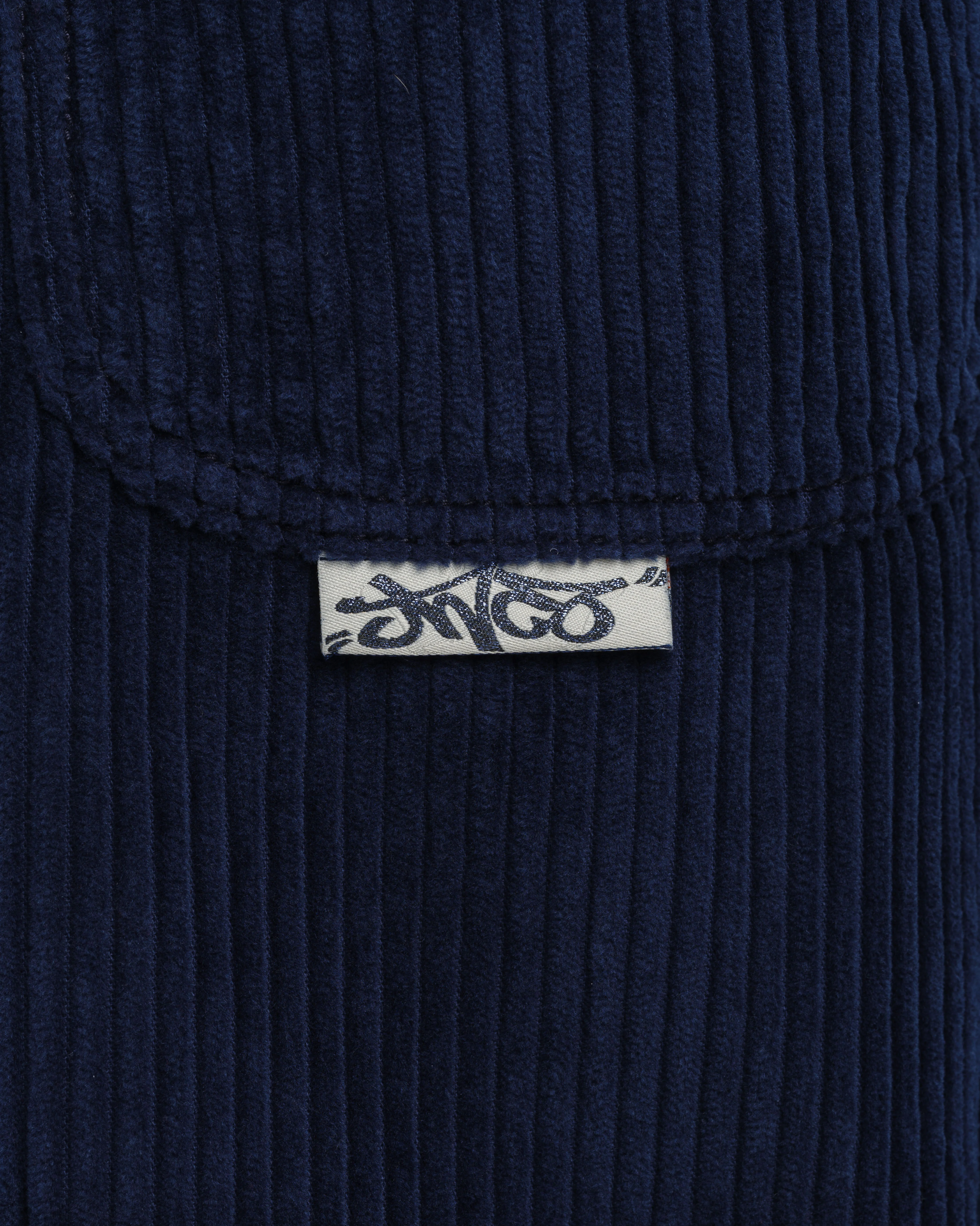 W101 Twin Cannon. 26". 4 Wale Corduroy. Navy. - Image 9