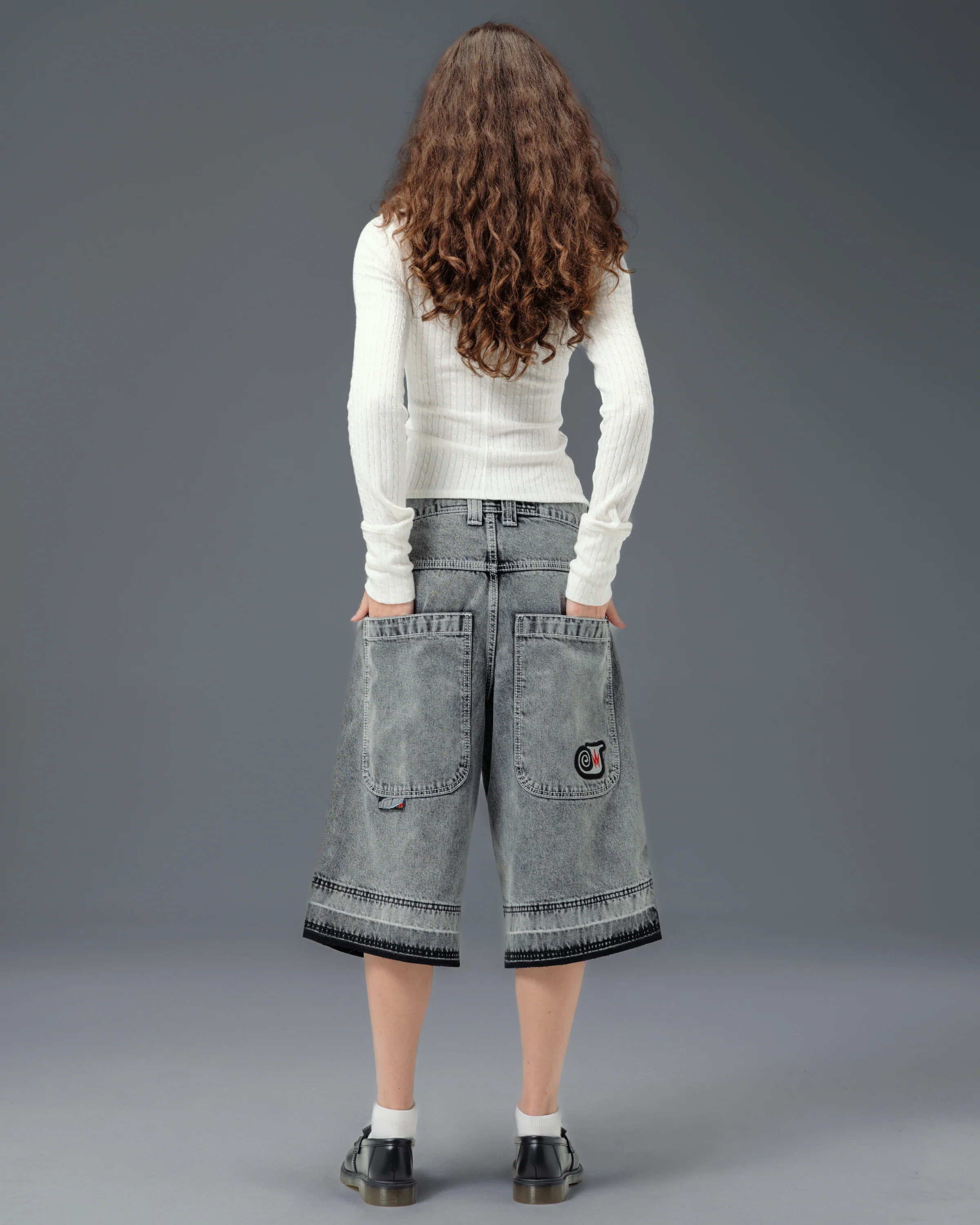 W101 Twin Cannon Shorts. 16" Inseam. Black Vintage. - Image 6