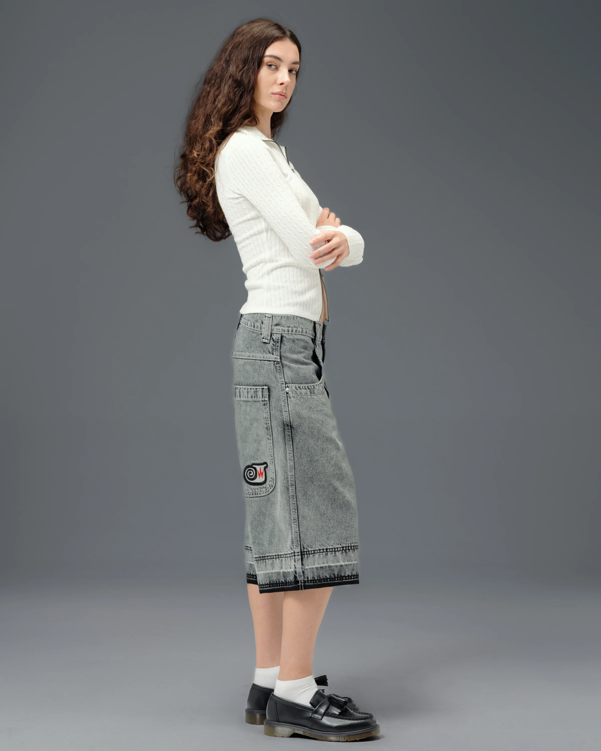 W101 Twin Cannon Shorts. 16" Inseam. Black Vintage. - Image 7