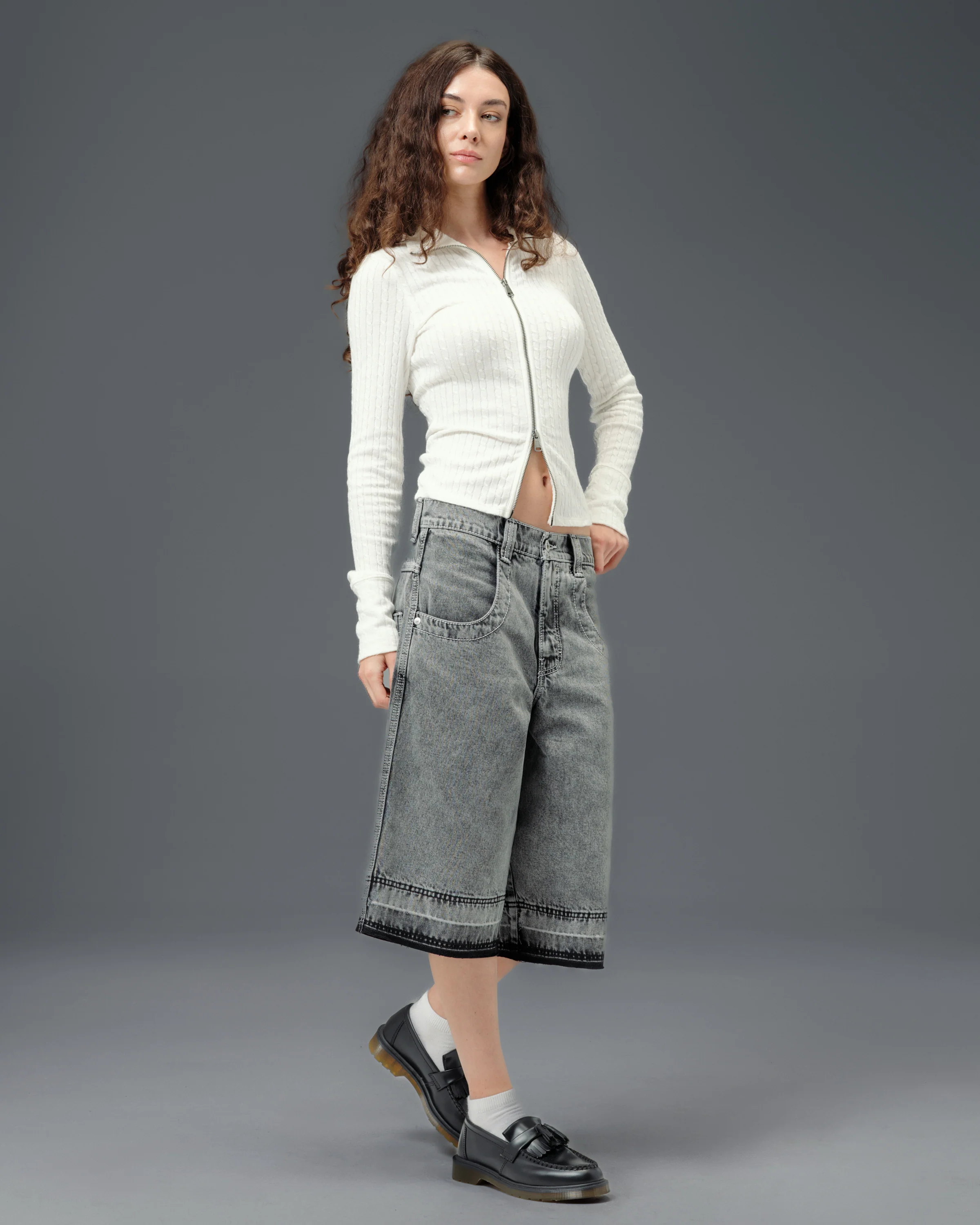 W101 Twin Cannon Shorts. 16" Inseam. Black Vintage. - Image 8