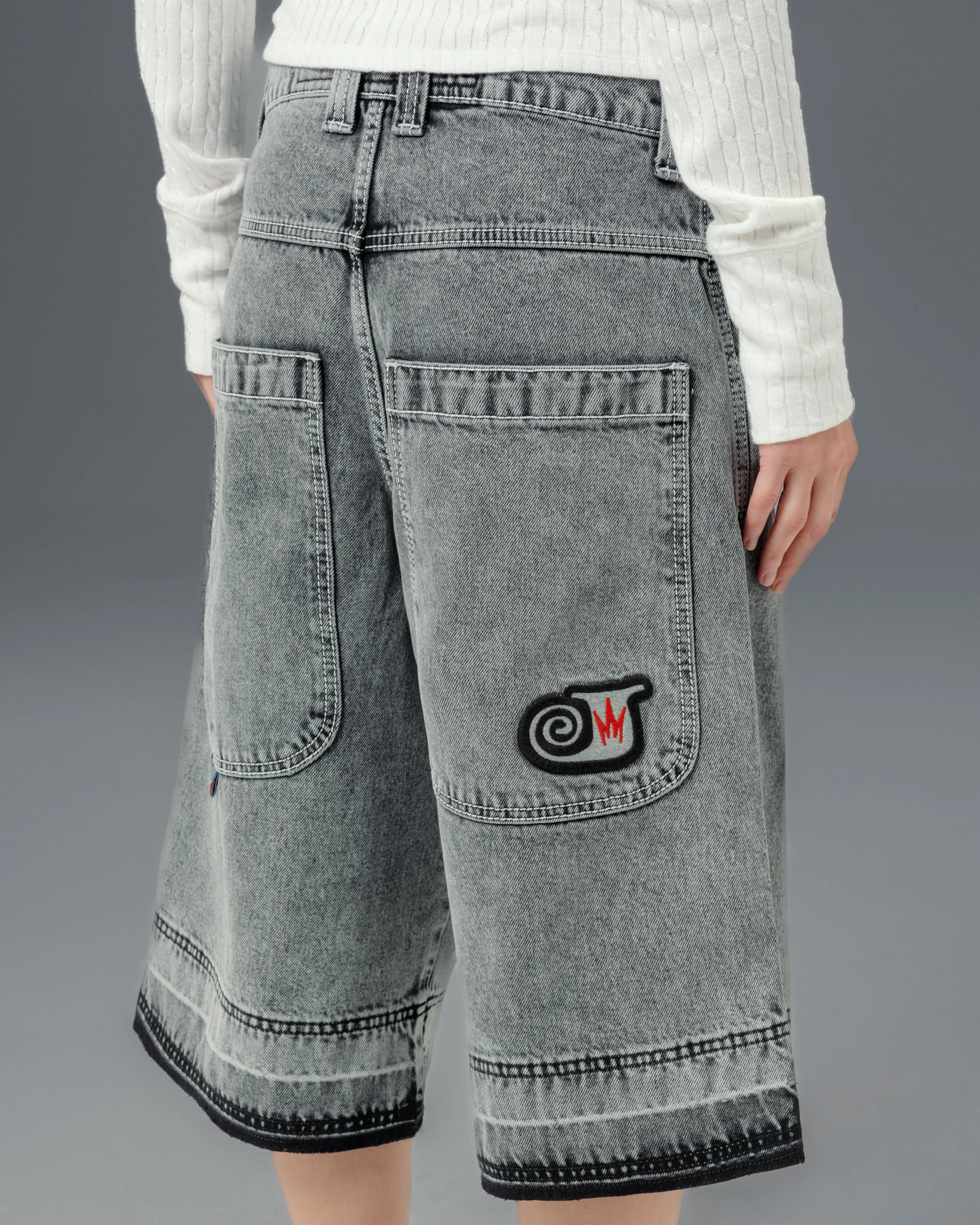 W101 Twin Cannon Shorts. 16" Inseam. Black Vintage. - Image 9