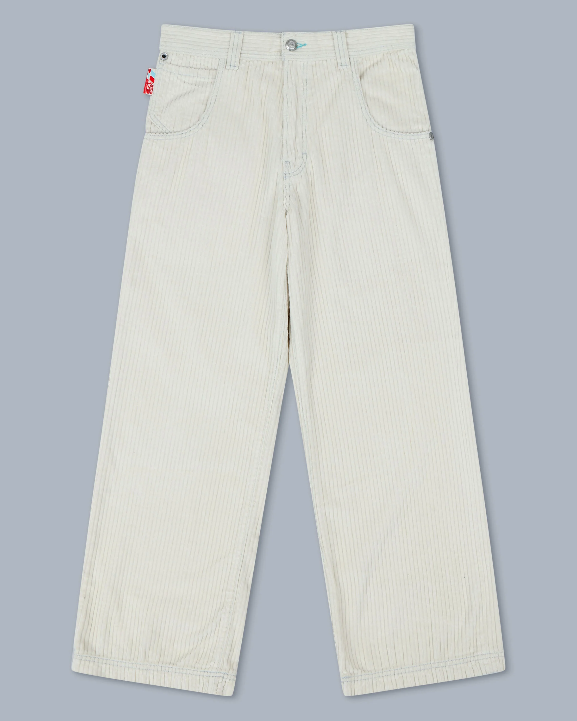 W1179 Easy Wide Pipes. 23". 4 Wale Corduroy. Tofu. - Image 11