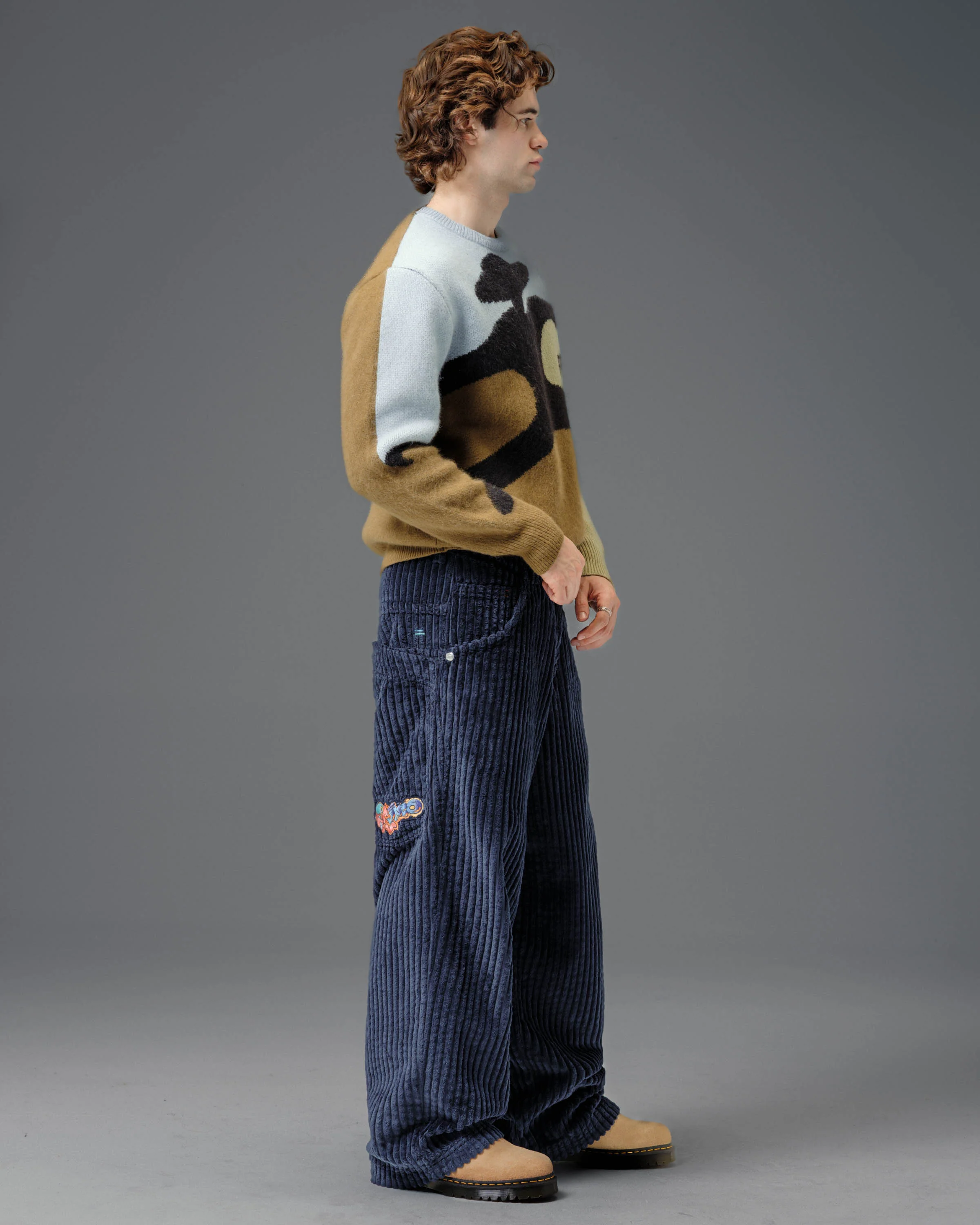 Wizard. 24". 2 Wale Corduroy. Navy. - Image 9